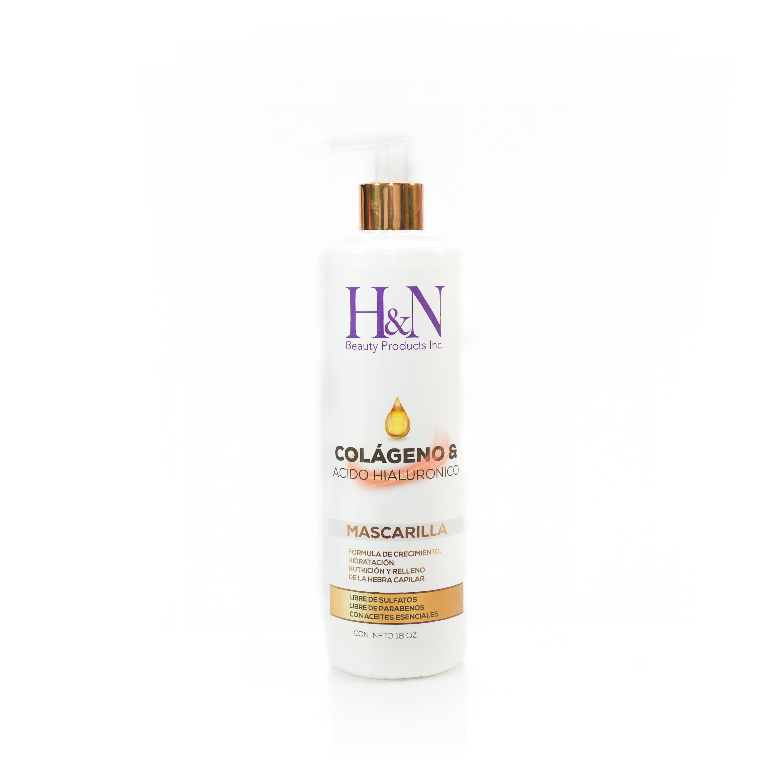 H&N MASCARILLA COLÁGENO Y ÁCIDO HIALURÓNICO 16oz