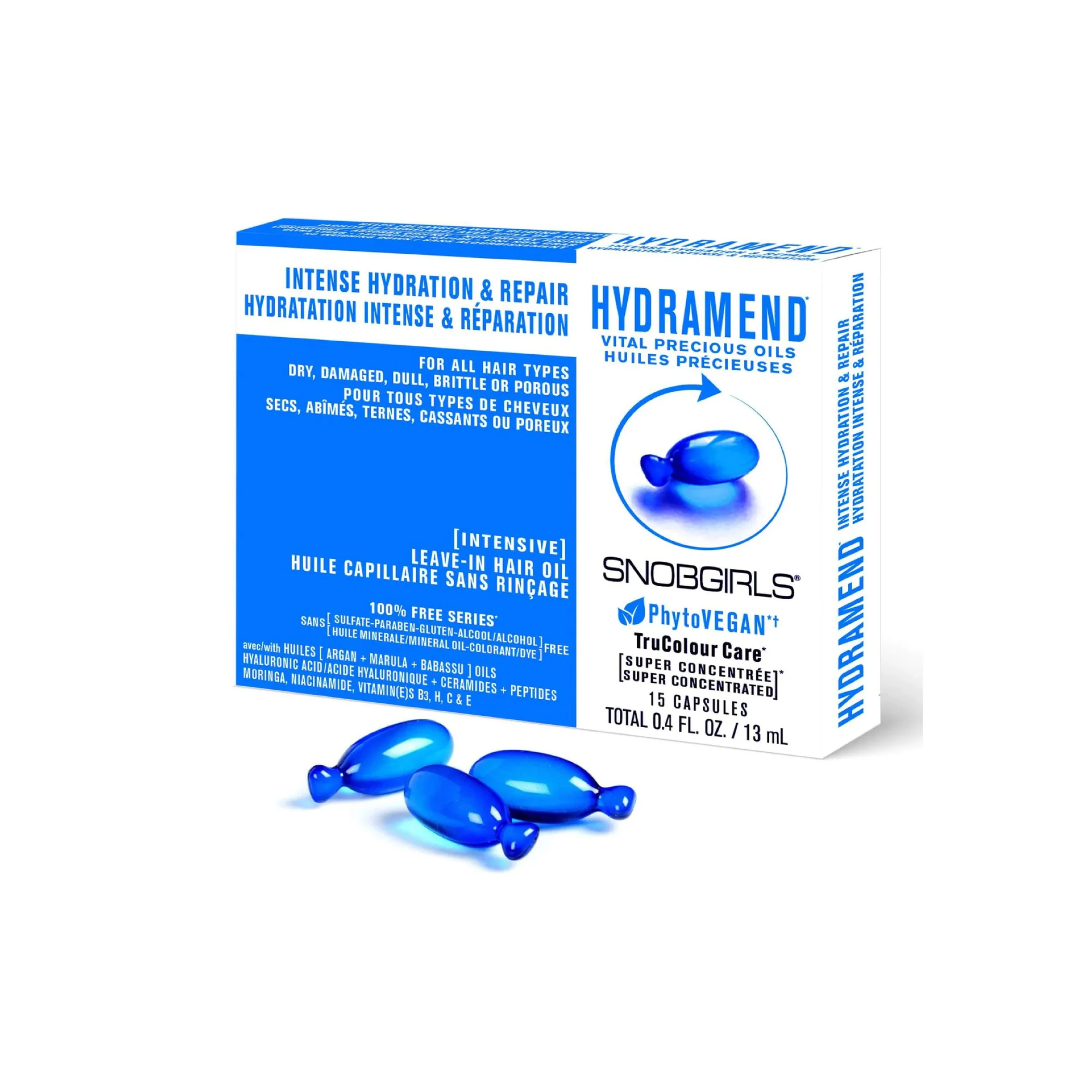 SNOBGIRLS HYDRAMEND - Hidratación intensa y reparativa para cabello seco, poroso y opaco