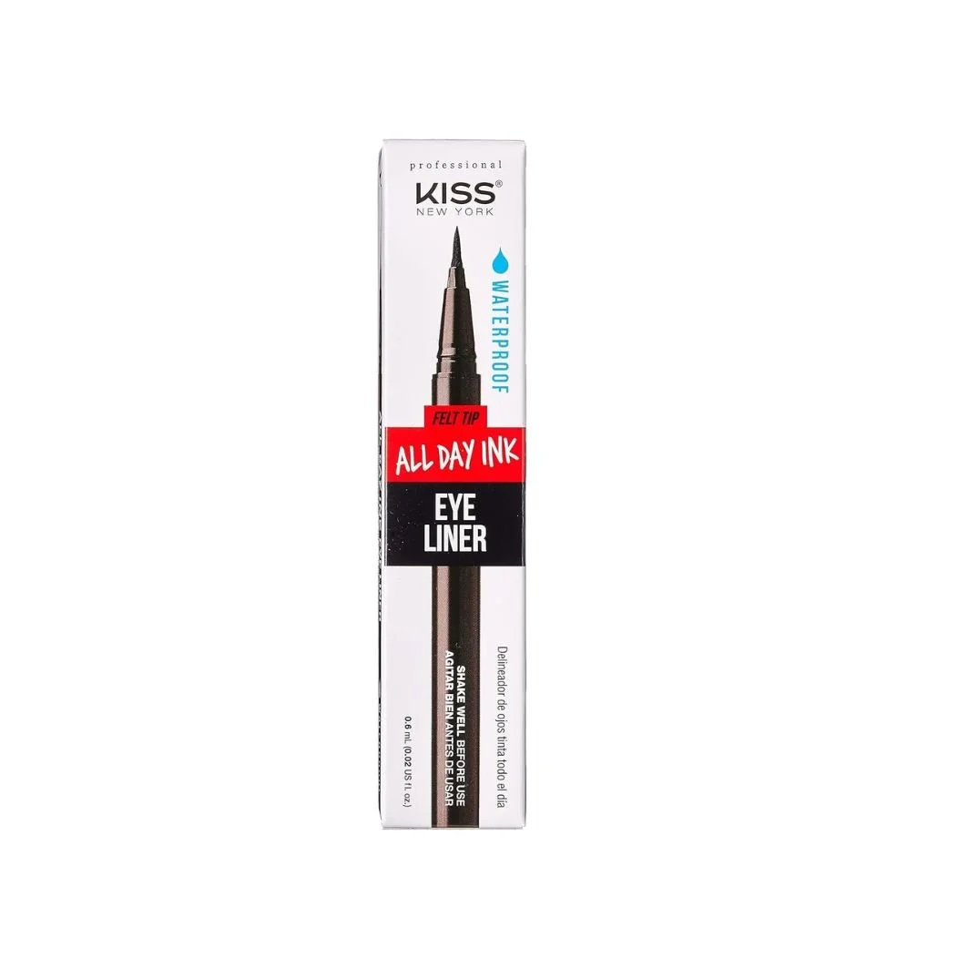 KISS NEW YORK ALL DAY INK WATERPROOF EYELINER 0.02oz