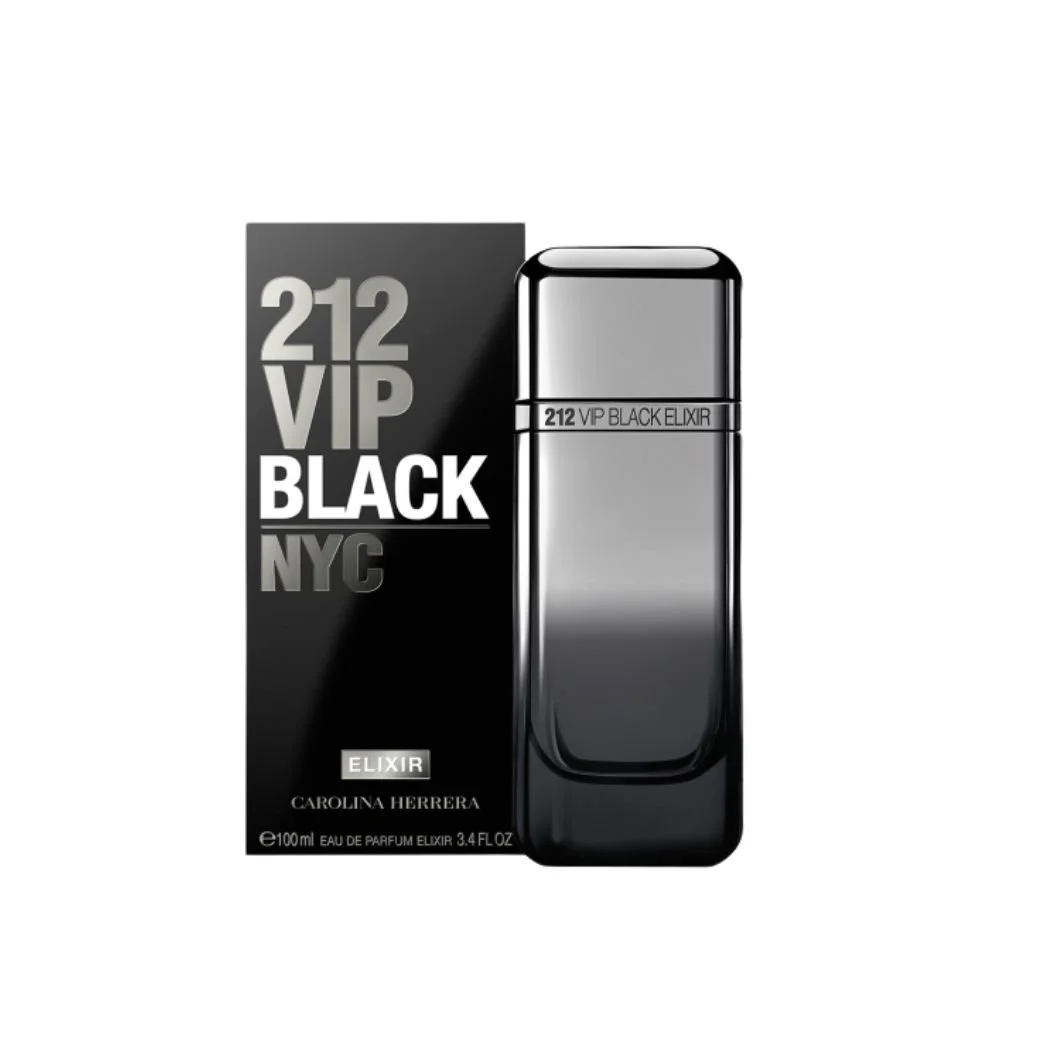 CAROLINA HERRERA 212 VIP BLACK ELIXIR MEN EDP 3.4oz