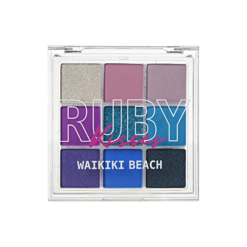 RUBY KISSES WAIKIKI BEACH MAKEUP PALETTE 9 COLORS 0.05oz