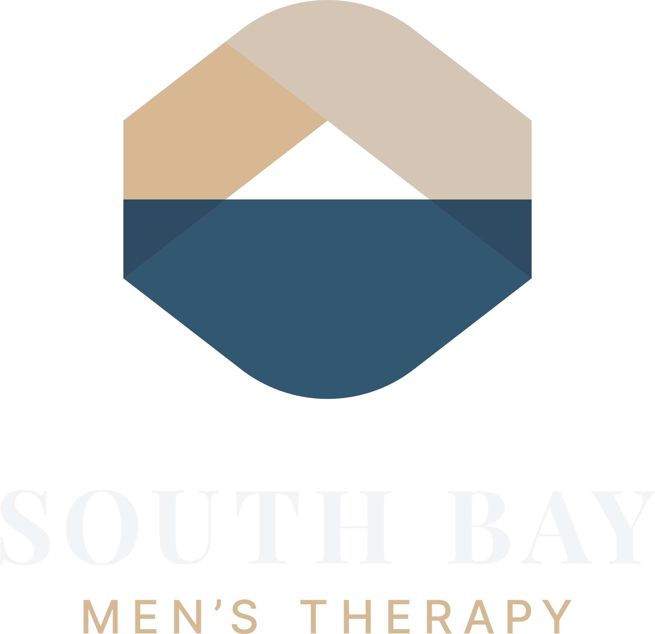South Bay Men's Therapy stacked logo