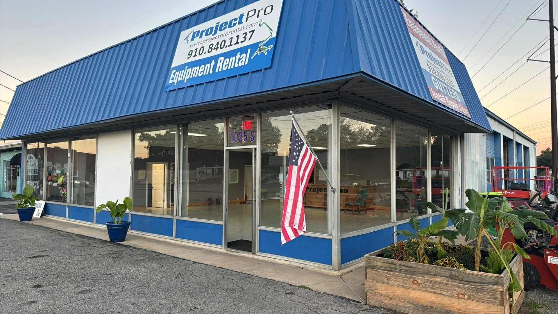 Project Pro Rental.  Located at 1025 S Madison St Whiteville NC, 28472.