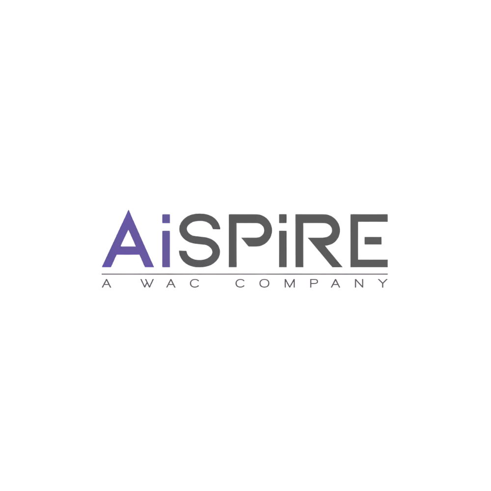 The logo for Aspire Marketing features the word "Aspire" with a stylized purple and gray design, and the word "Marketing" beneath it in smaller text.