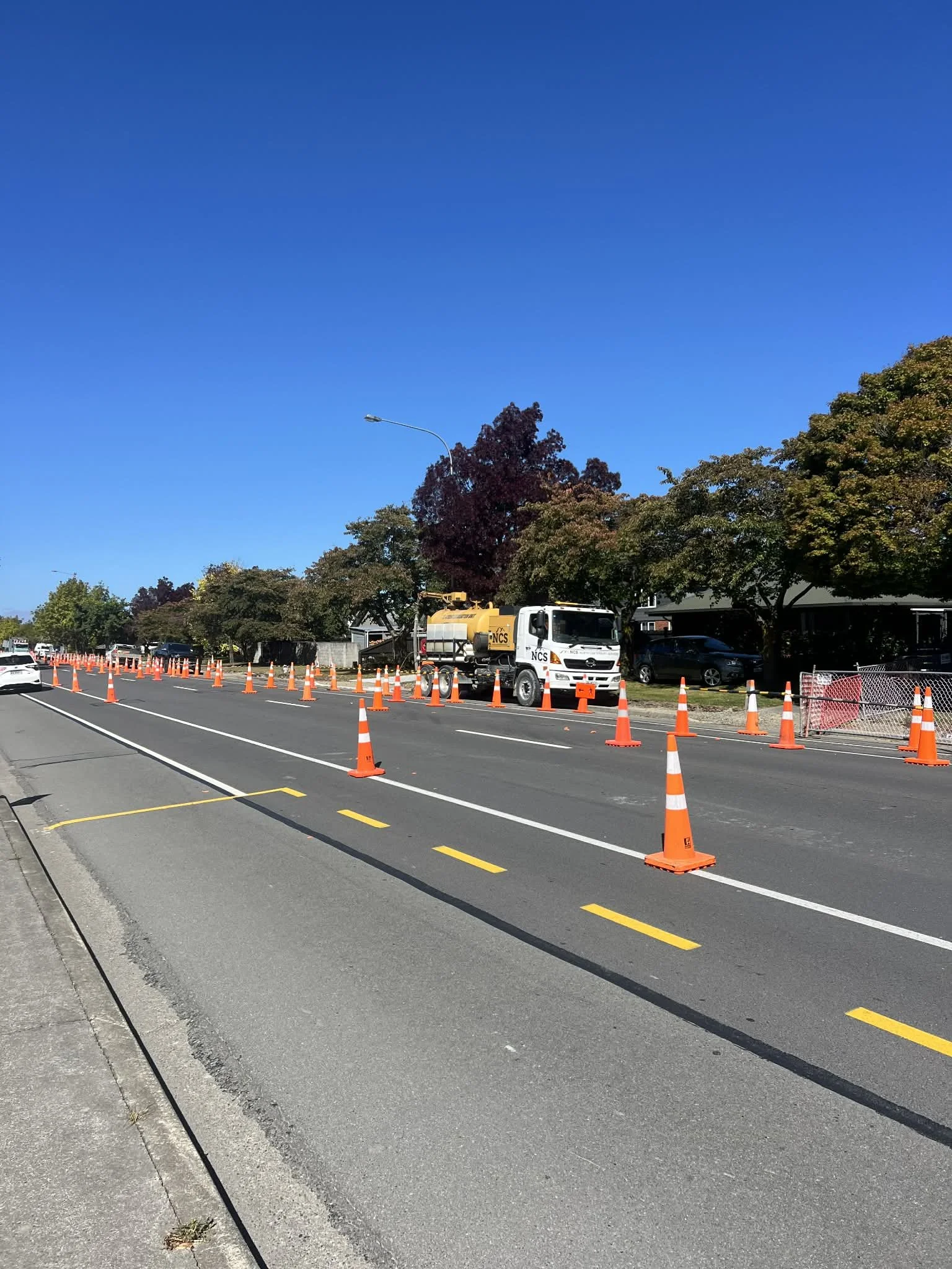 ashley st, traffic management, traffic, hydro excavation, water, utility, north canterbury, rangiora