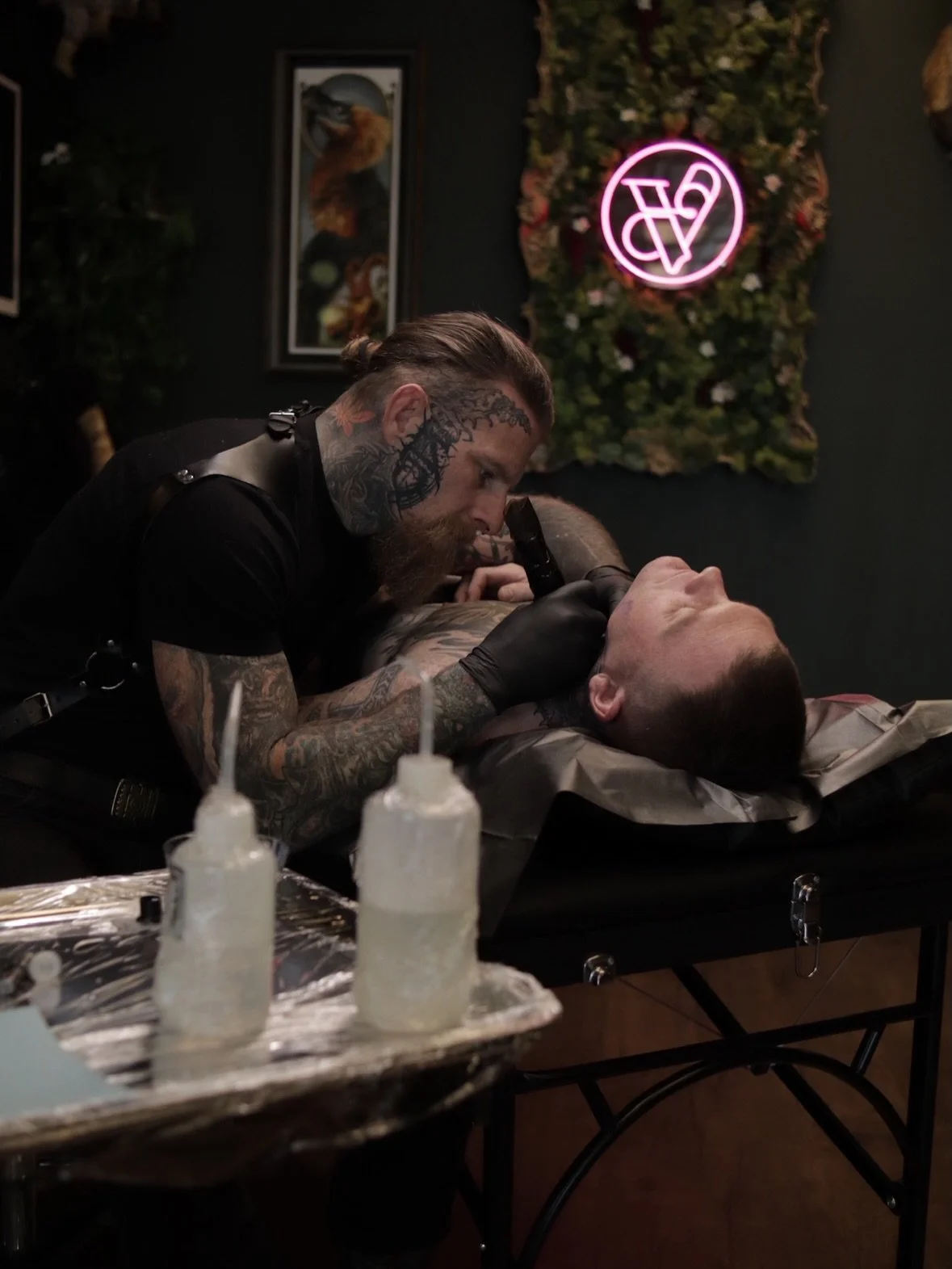 Some recent action shots of the Vellum team putting in work! 

Tattooing isn&rsquo;t just about putting ink into skin&mdash;it&rsquo;s about understanding the weight of permanence. Every line carries intention, every design carries a story. The art c