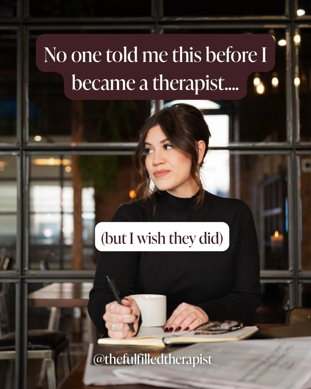 I wish someone would have told me THIS ⬇️

I built my first practice completely disconnected from who I was.

Every decision came from urgency, external expectations, and what I thought a &ldquo;good therapist&rdquo; was supposed to look like. I perf