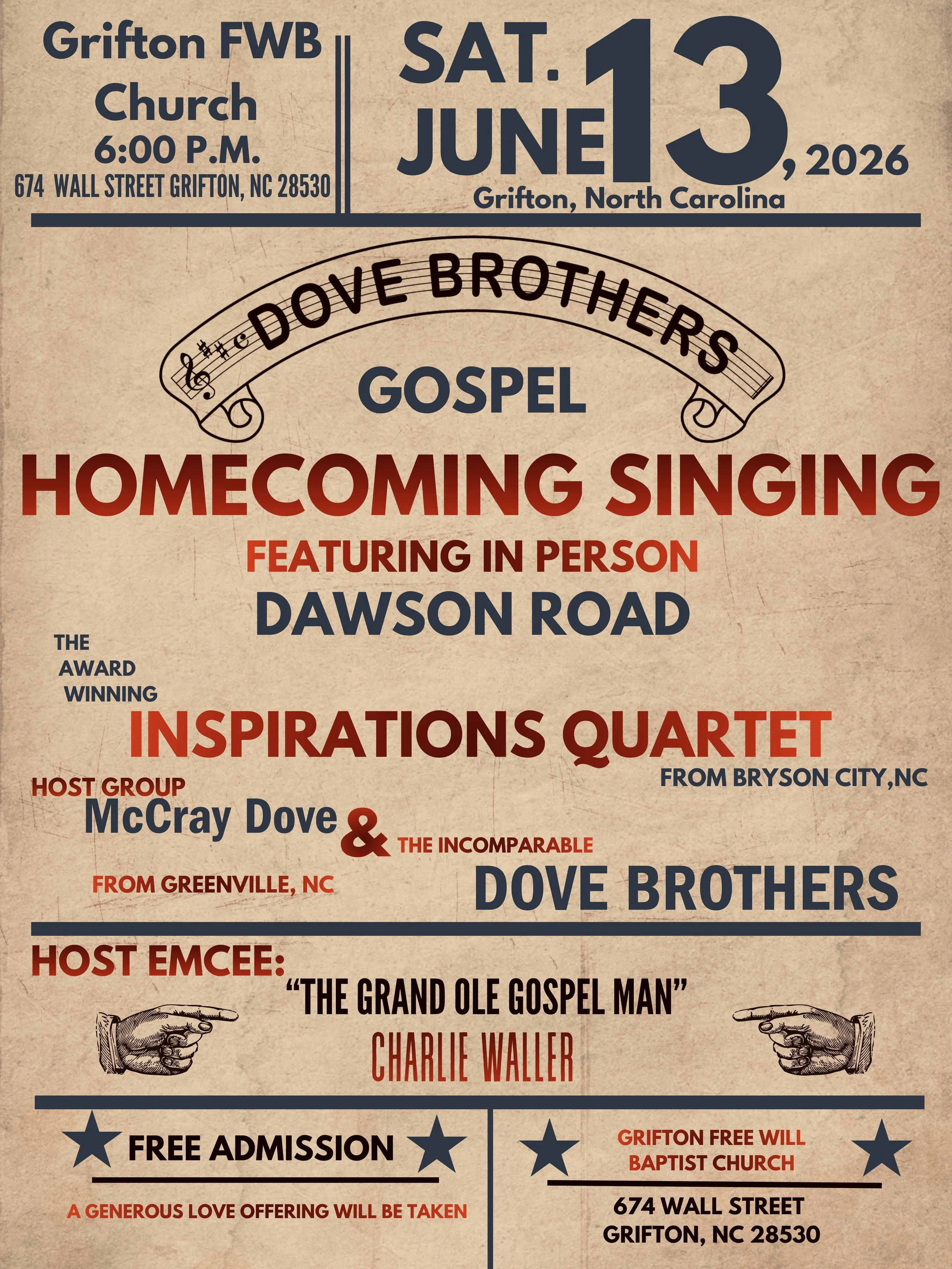 Dove Brothers Homecoming 2026