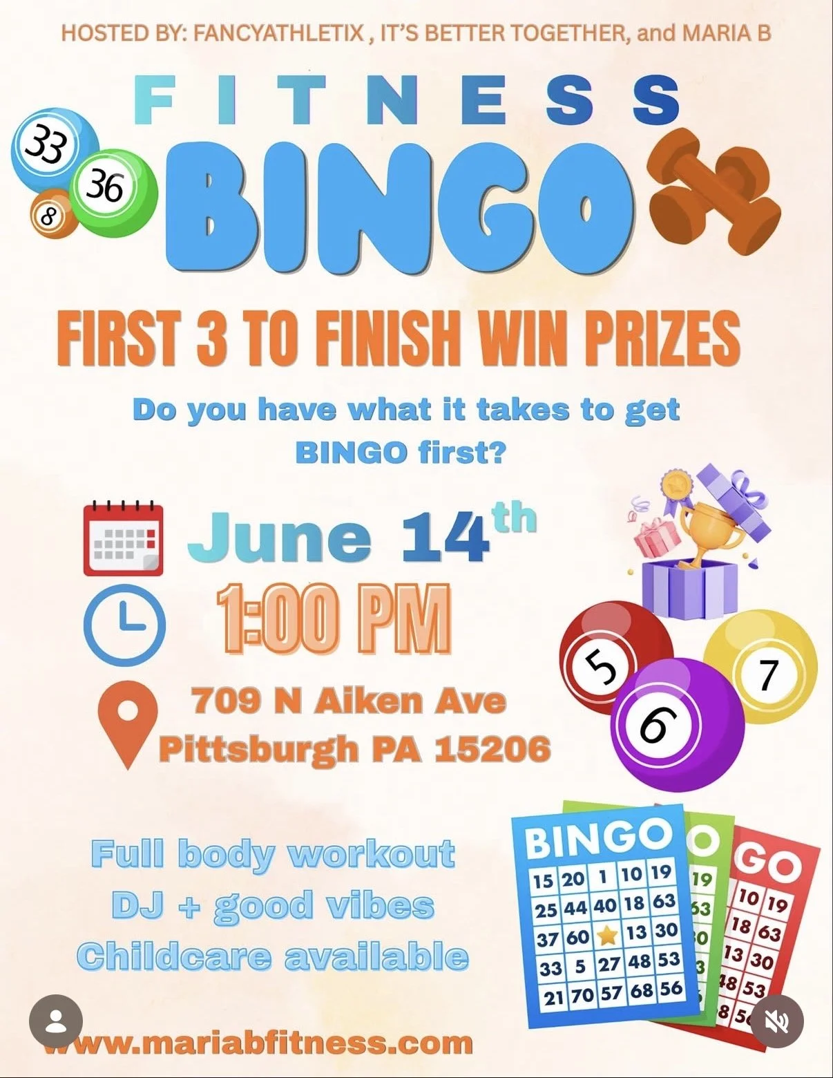 FITNESS BINGO