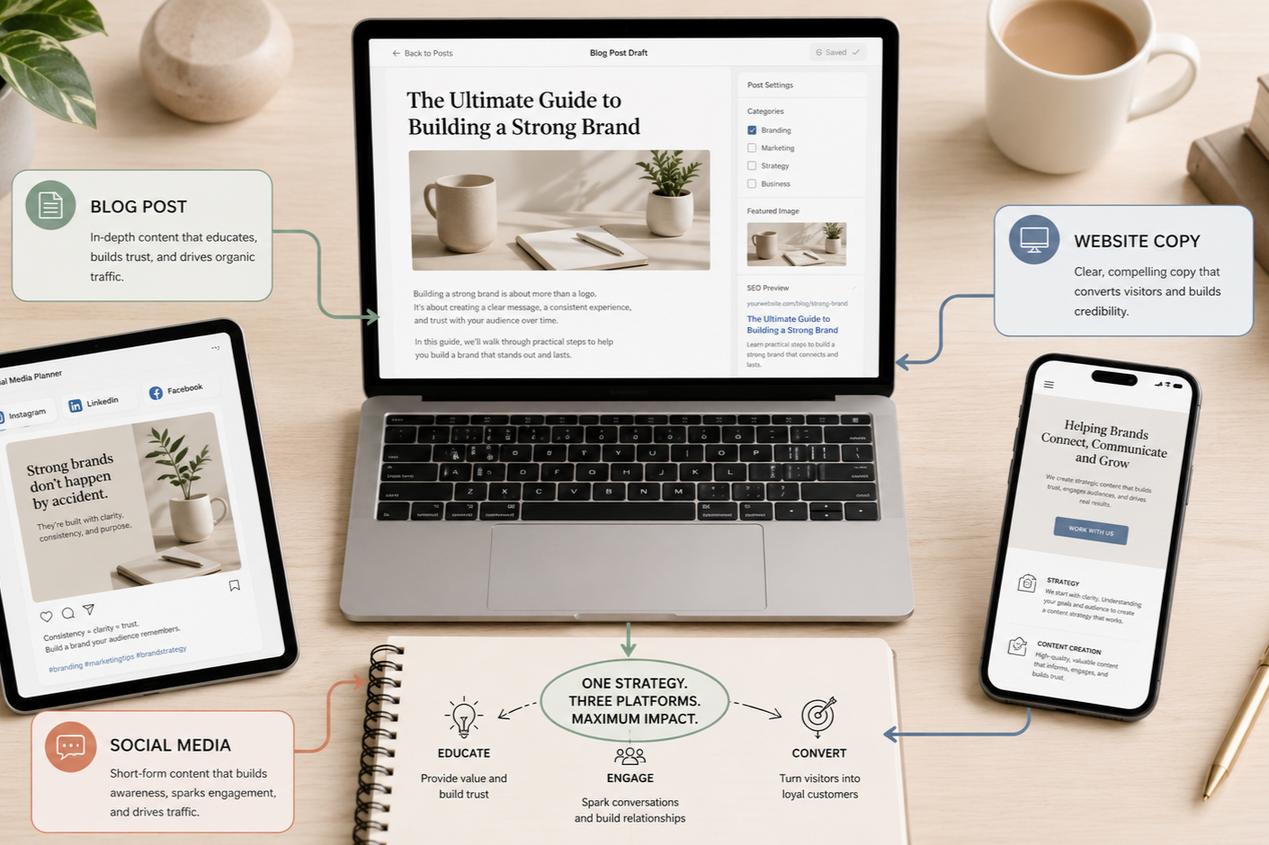 How Your Website, Blog, and Social Media Work Together