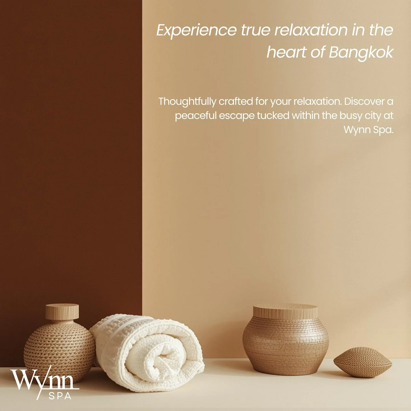 Experience true relaxation at Wynn Spa

Reservation
Line @𝘄𝘆𝗻𝗻𝘀𝗽𝗮