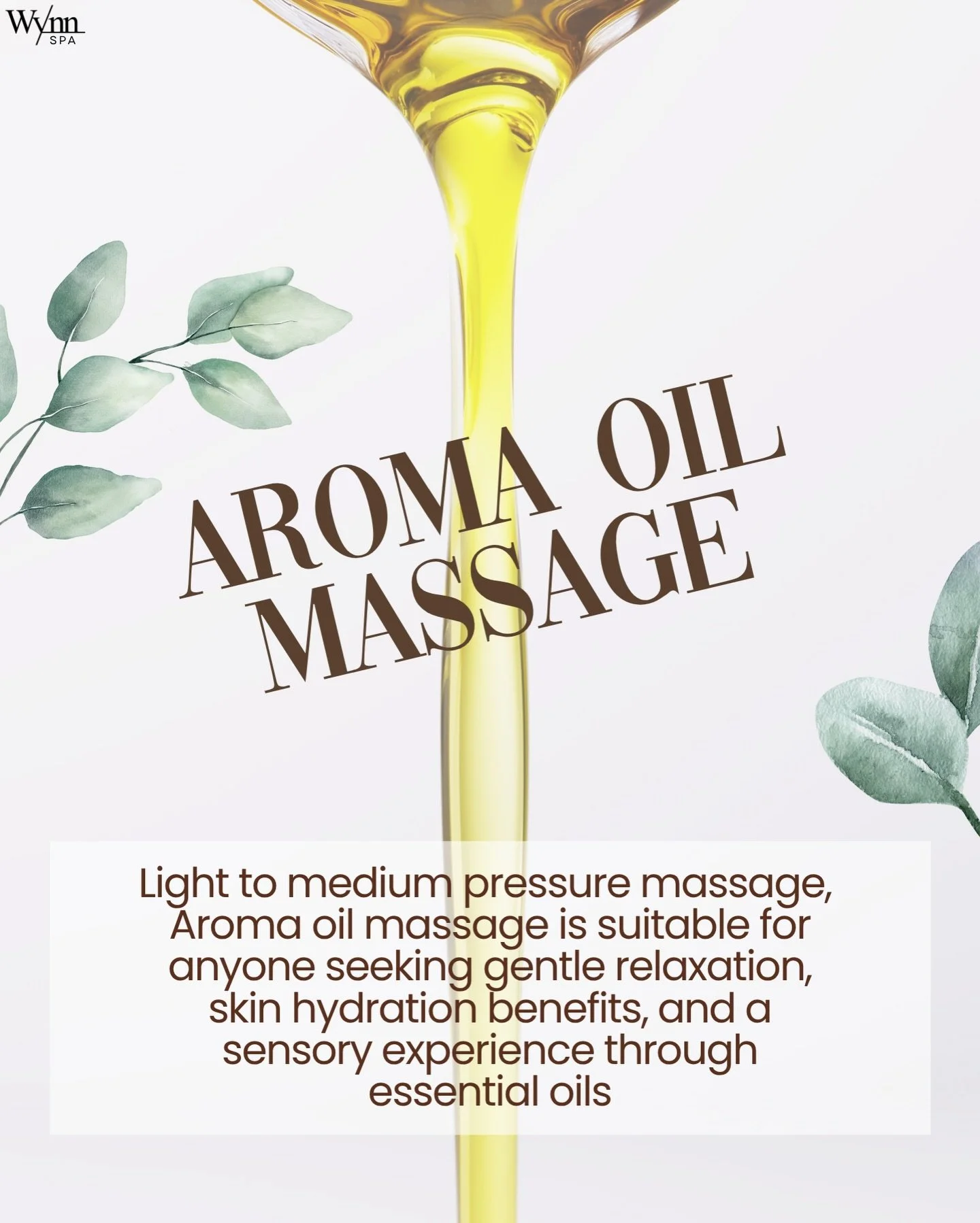 Aroma Oil Massage available at Wynn Spa 🤍