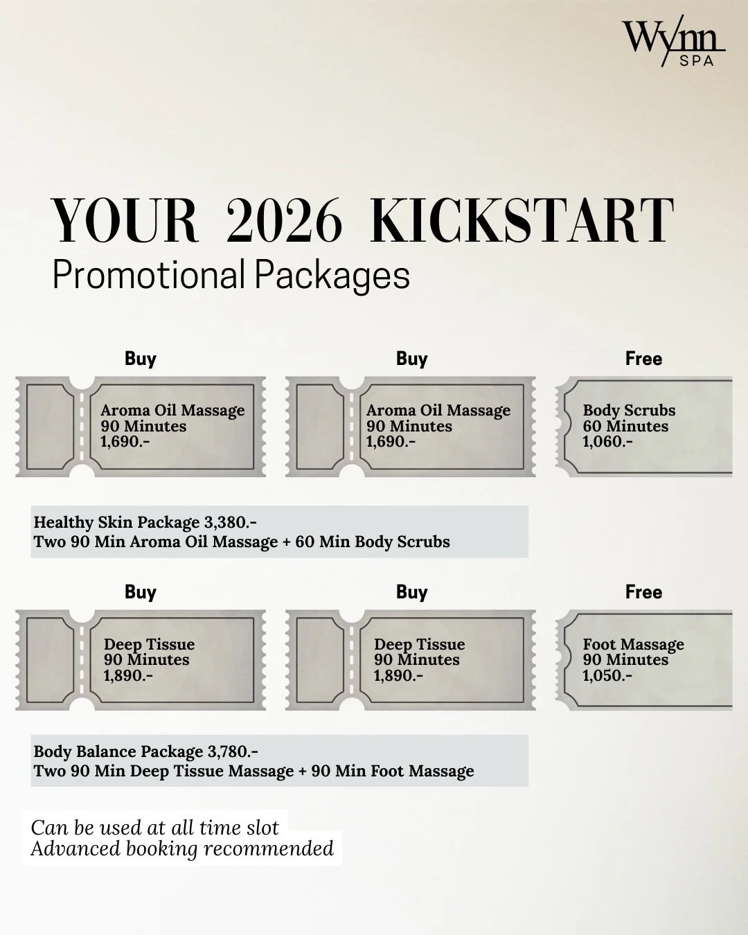 The 2026 promo is here!!
New year, perfect time to give yourself a nice treat.

Whether you&rsquo;re easing muscle tension or caring for your skin, our Kickstart Promotional Offers make it easier to relax and feel good again &mdash; with special pack