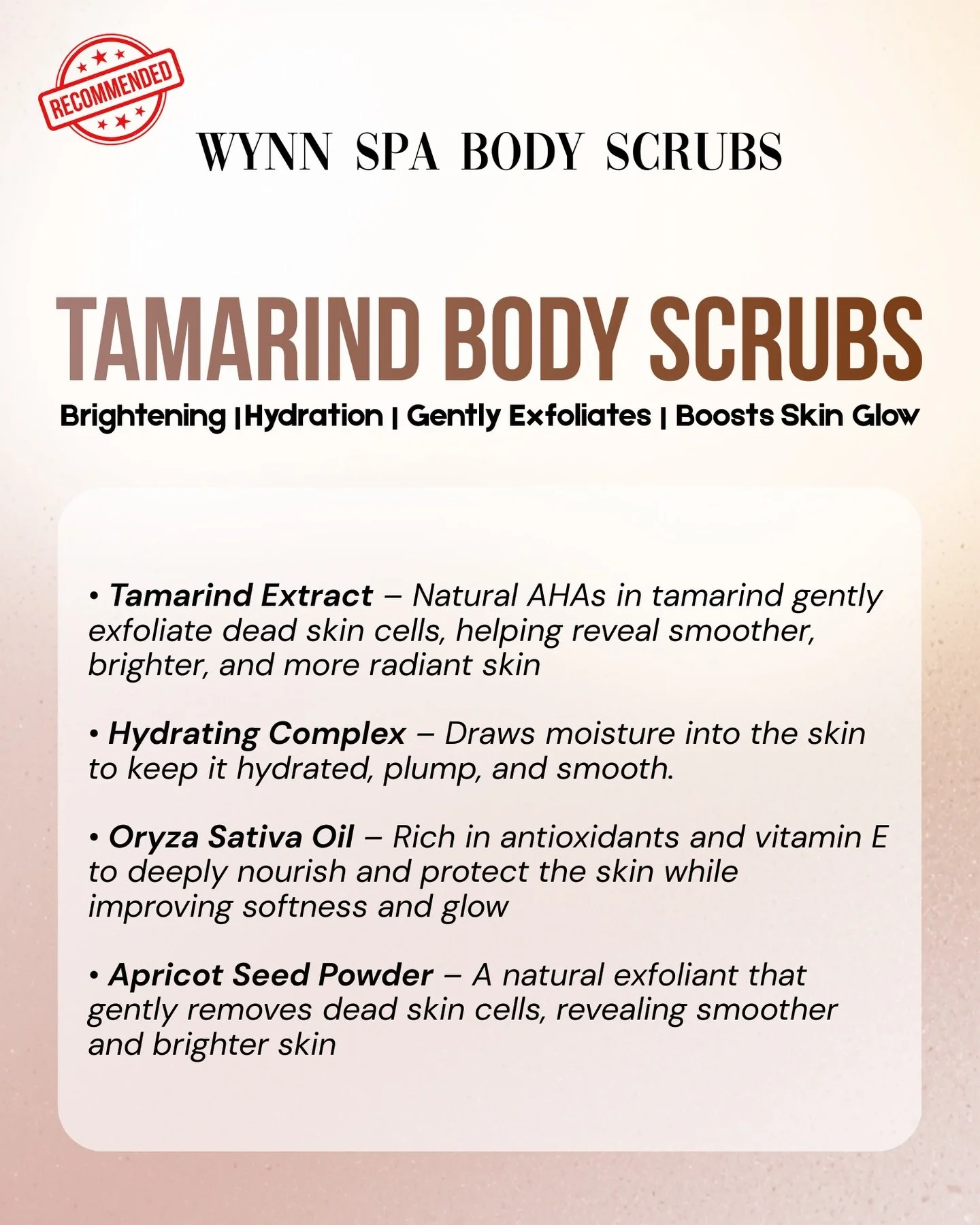 A little pampering goes a long way ✨
Our premium body scrubs exfoliate, hydrate, and restore your natural glow in one relaxing session