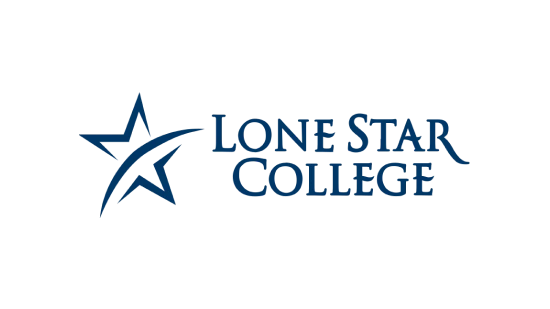 Lone Star College logo featuring a stylized star and the college name in blue text.
