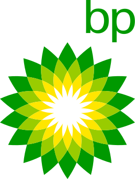 The BP logo with a green and yellow abstract flower design.
