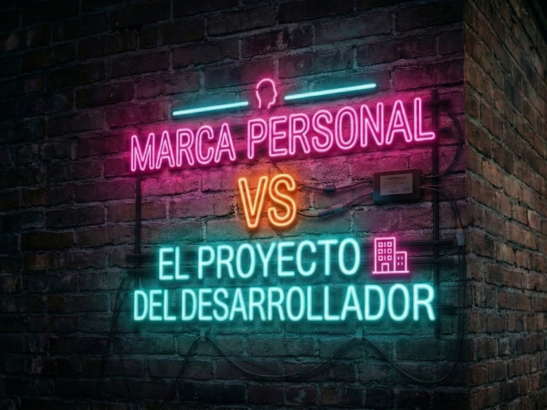 El desarrollador te da el proyecto. La marca personal te la tienes que ganar tú.