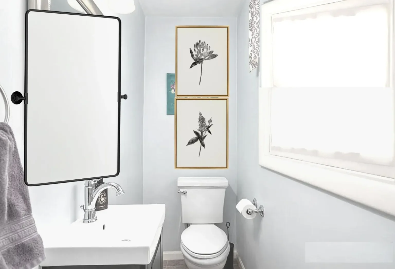 Quick Fix- A Narrow Bathroom