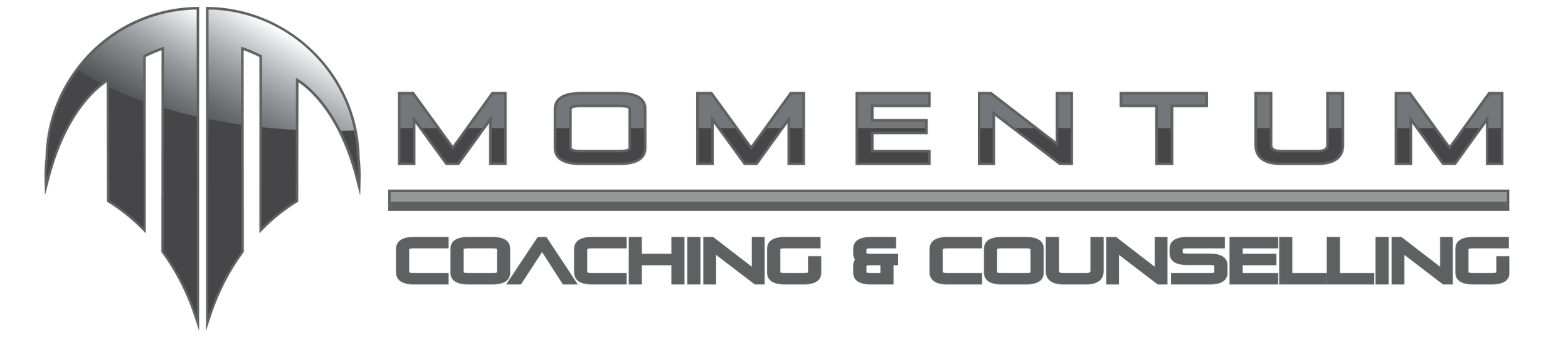 Logo of Warner Bros. with the word "Momentum" next to it in gray and black