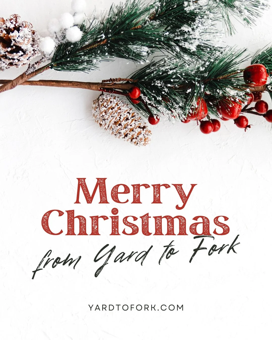 Merry Christmas from all of us at Yard to Fork!

This season, we&rsquo;re taking a moment to reflect on the many blessings in our lives&mdash;our families, our team, and most of all, our incredible customers who allow us to do what we love every day.