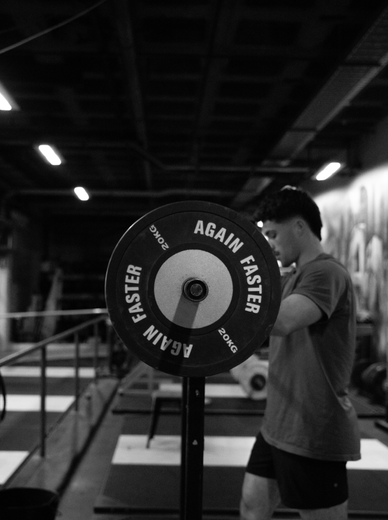 Performance Chiropractor Ready to Squat in Gym