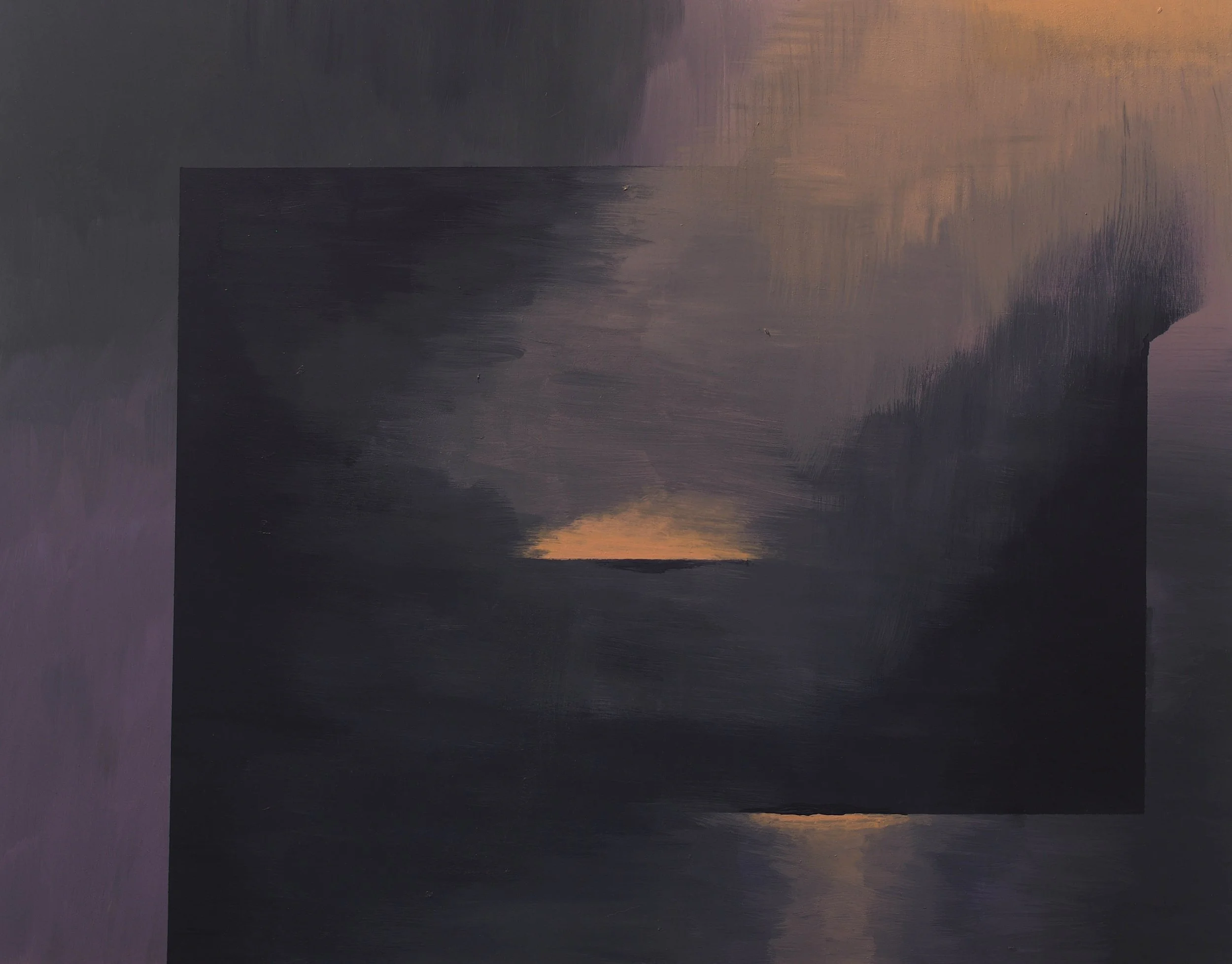 Escape I. Acrylic on board, 51x41cm, 2019.