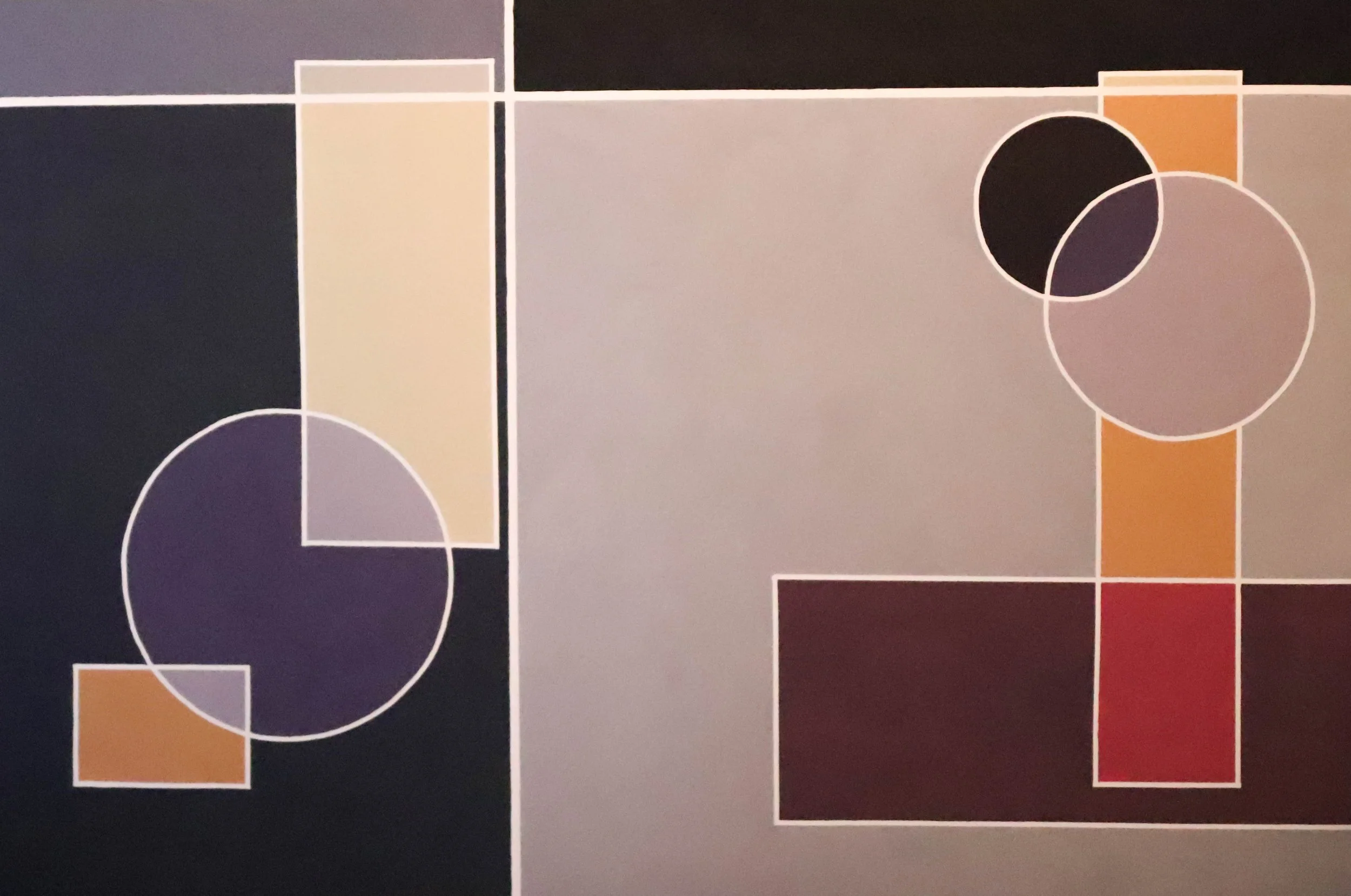 At the Edge. Acrylic on board, 91x46cm, 2017.