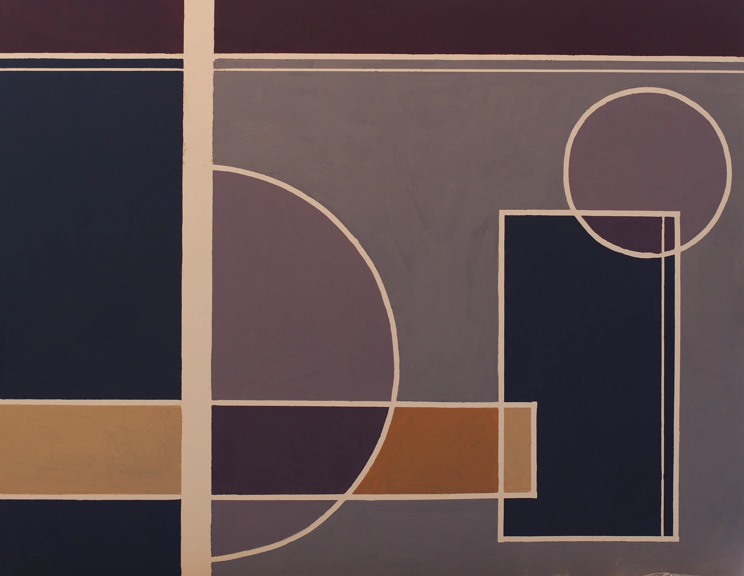 Looking Out. Acrylic on board, 46x36cm, 2017. 