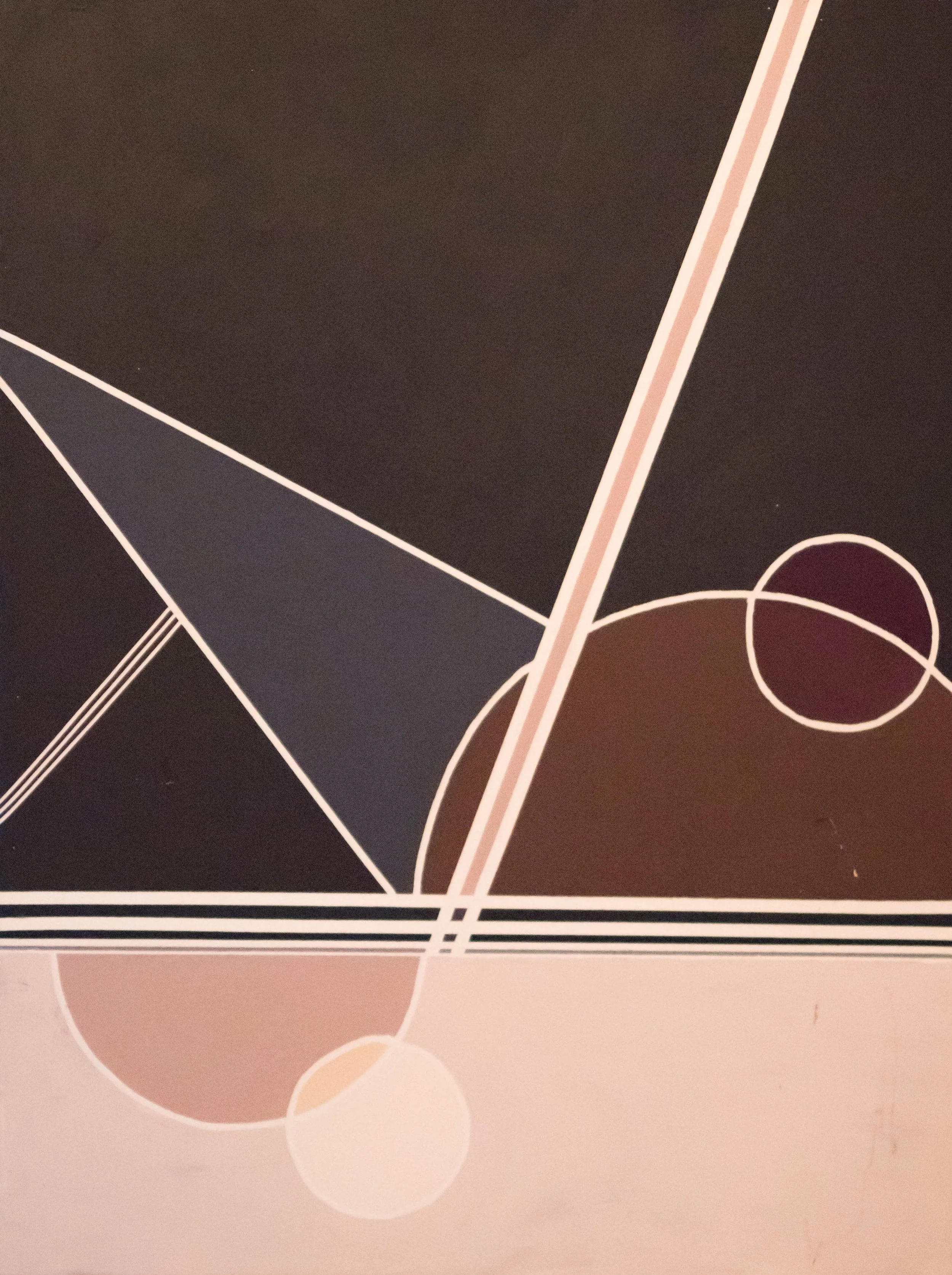 Never Close Enough. Acrylic on board, 46x61cm, 2017.