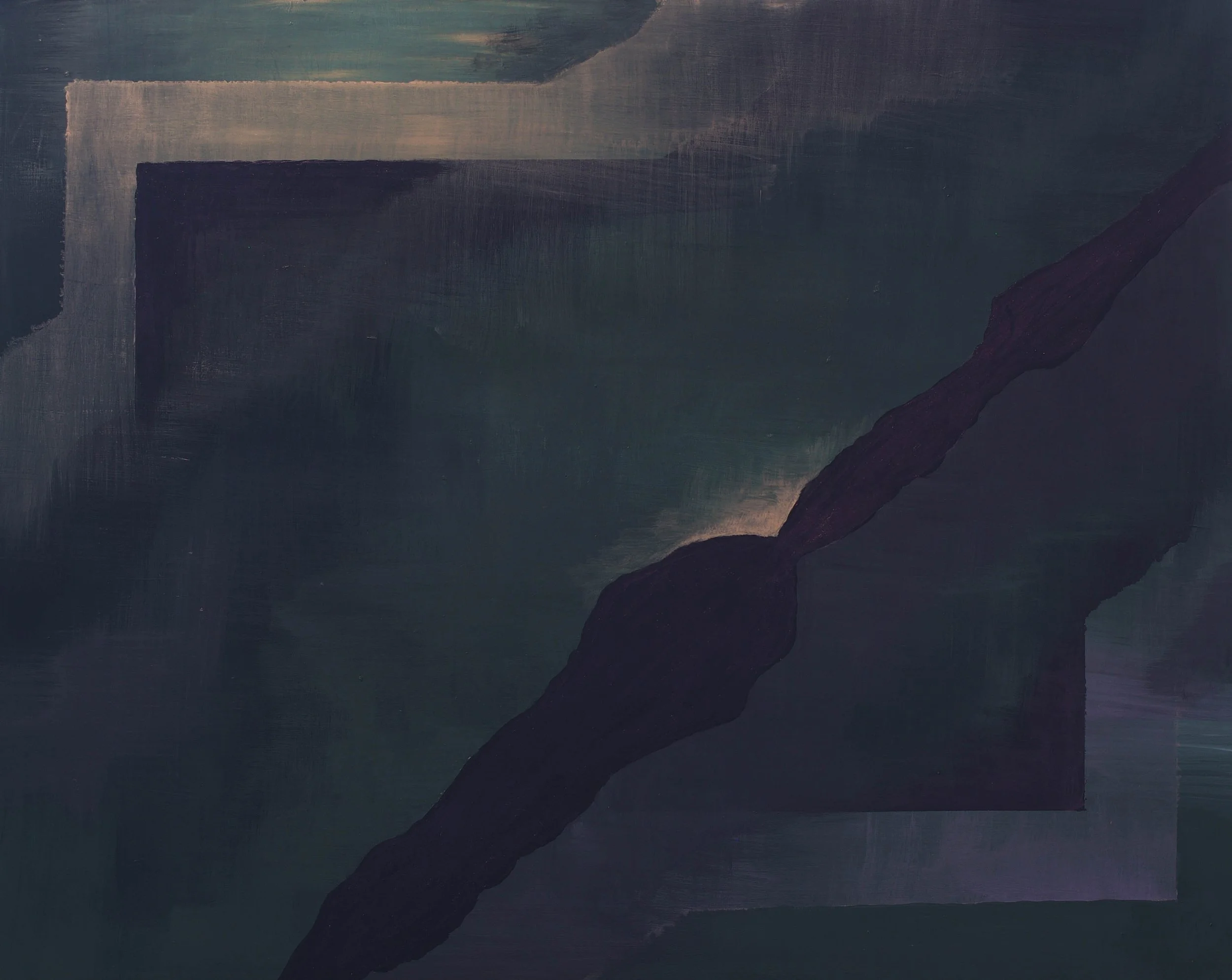 Escape III. Acrylic on board, 51x41cm, 2019.