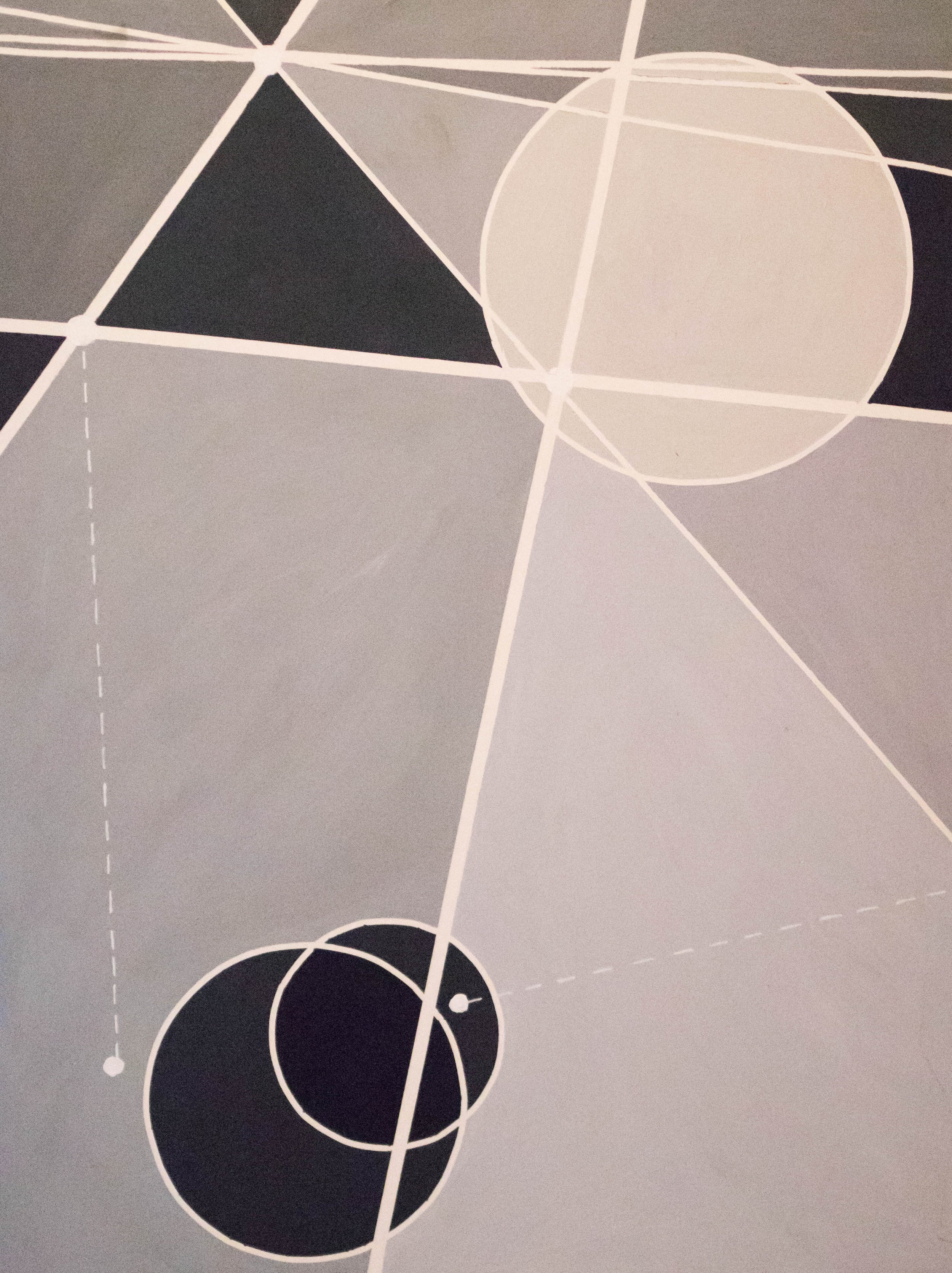 Out of Balance. Acrylic on board, 46x61cm, 2017.