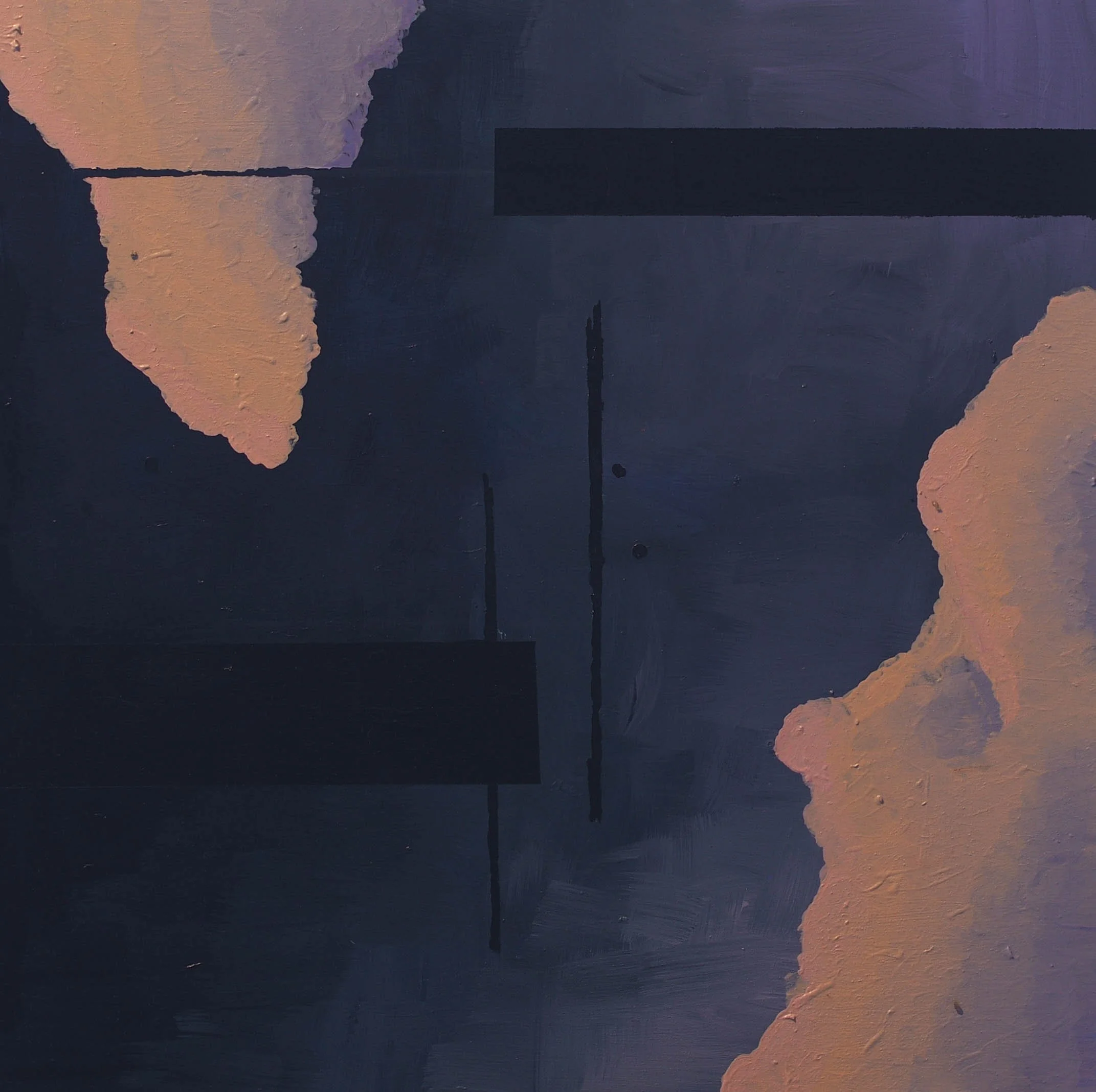 Untitled. Acrylic on board, 31x31cm, 2019.