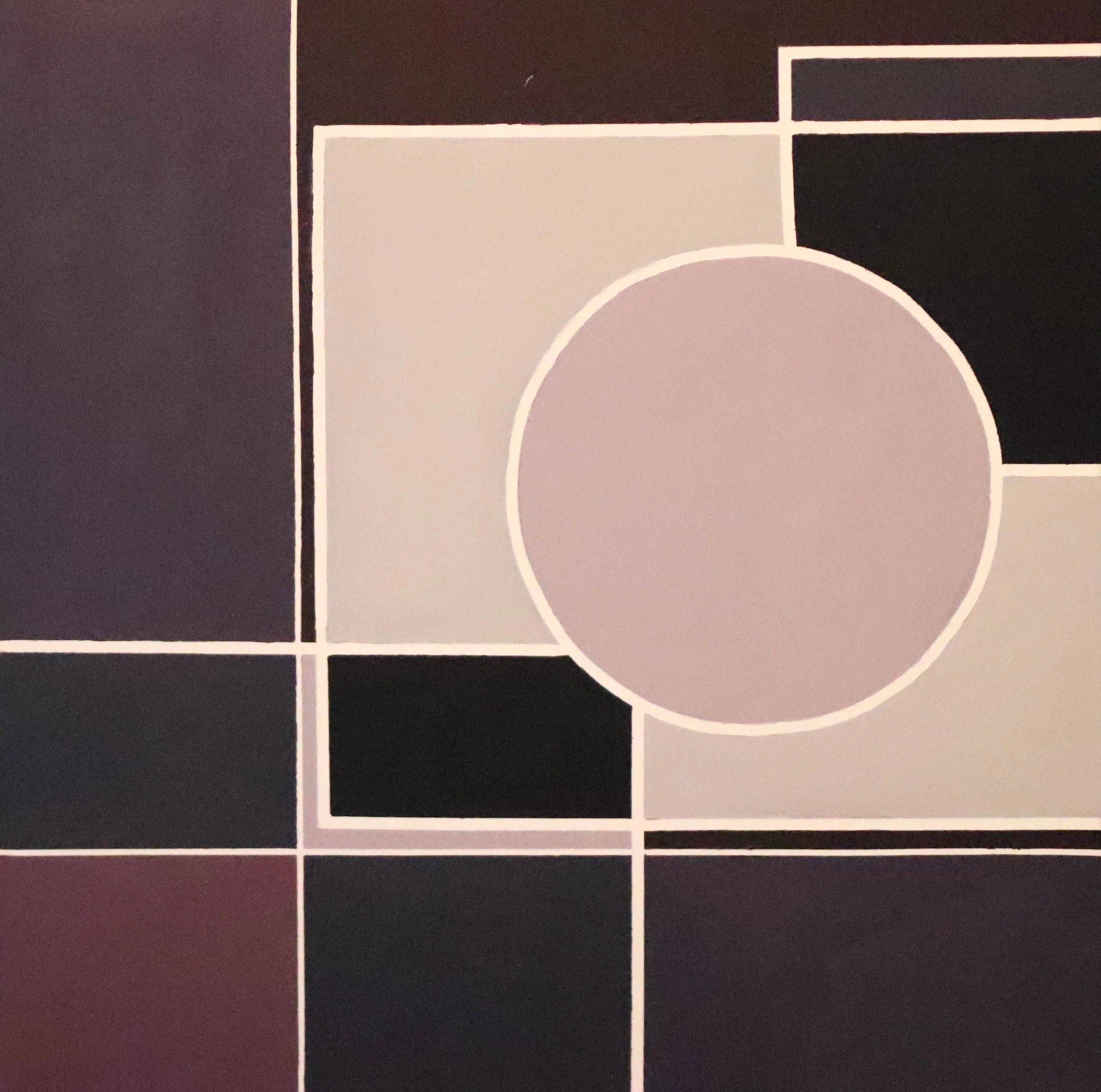 Safe. Acrylic on board, 31x31cm, 2017.