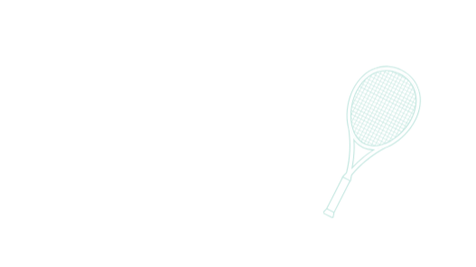 Text reads "String It To Dorado" with a tennis racket illustration on a black background.