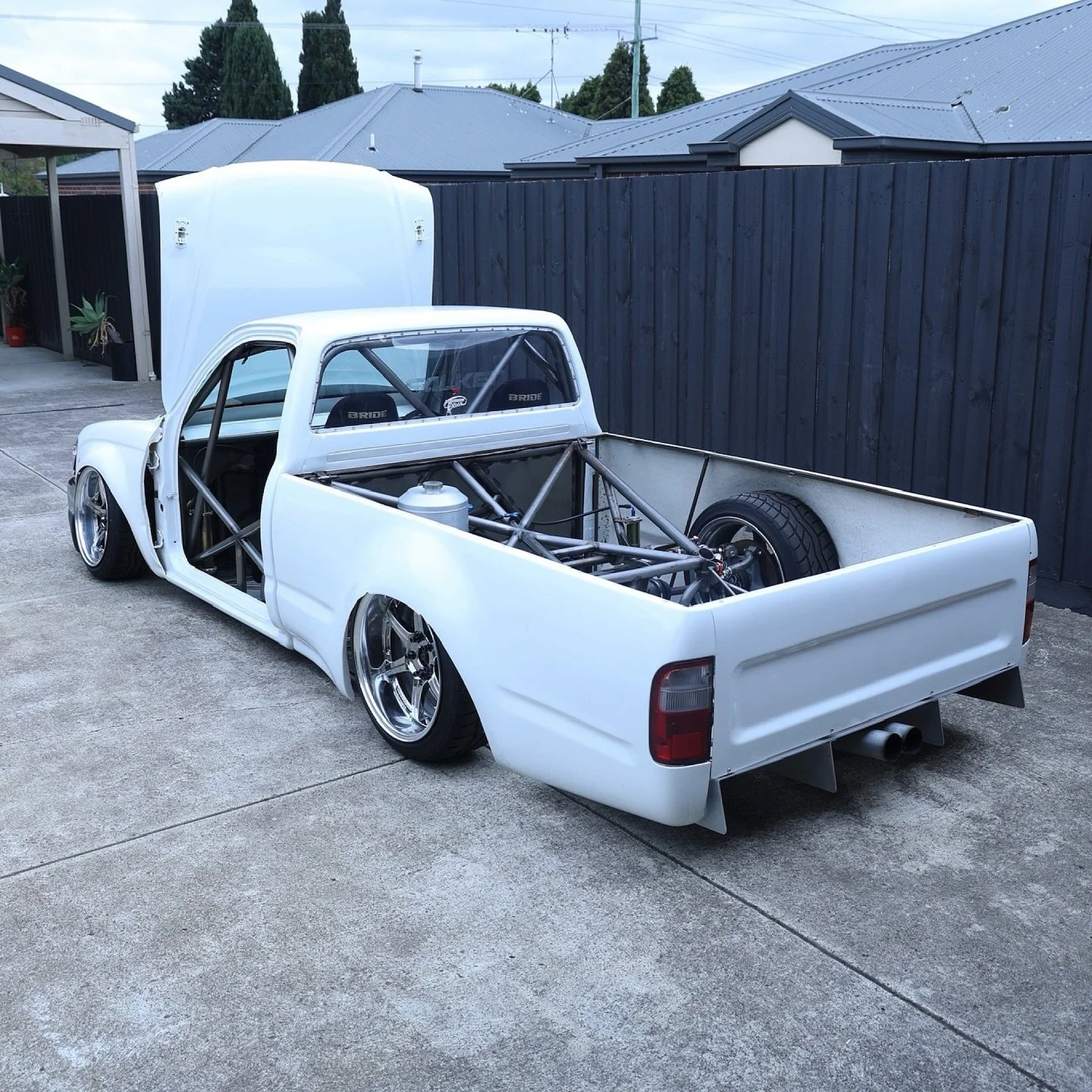 Welcome home. 

After a few years in a shipping container the Hilux is back, I used its sequential gearbox in the PS13 which I&rsquo;ve since replaced so it&rsquo;s time to put it all back together. 

This project taught me a lot of things and since 