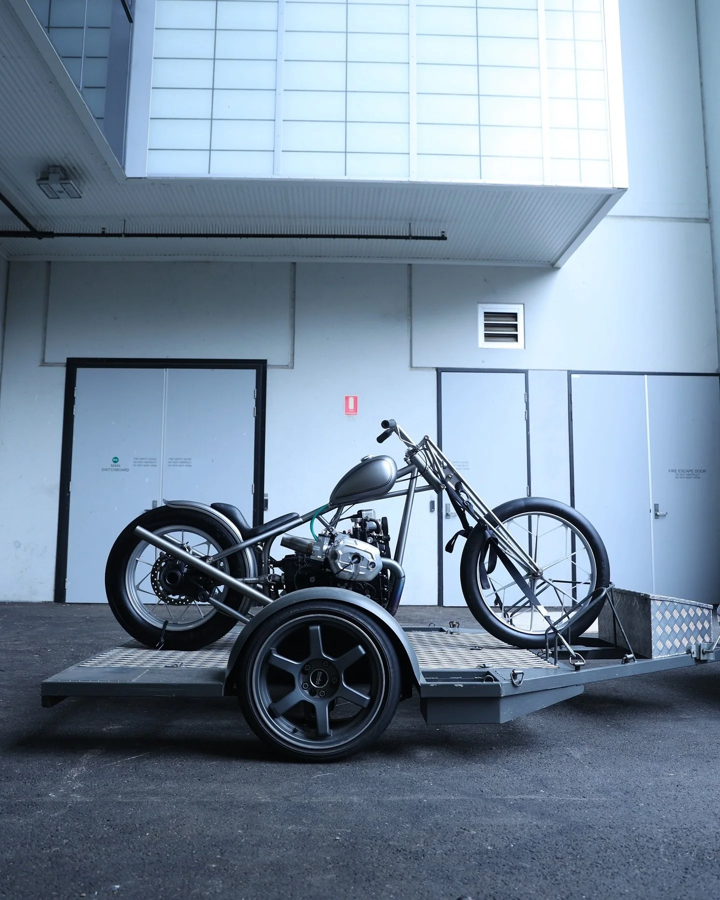 In its first appearance since returning from the USA #bmwchopper is loaded into @boomgallery for @geelongdesignweek HomeMade exhibition starting tonight with @ruckagency NiceNights gathering. I&rsquo;m excited to be a part of this exhibition, see you