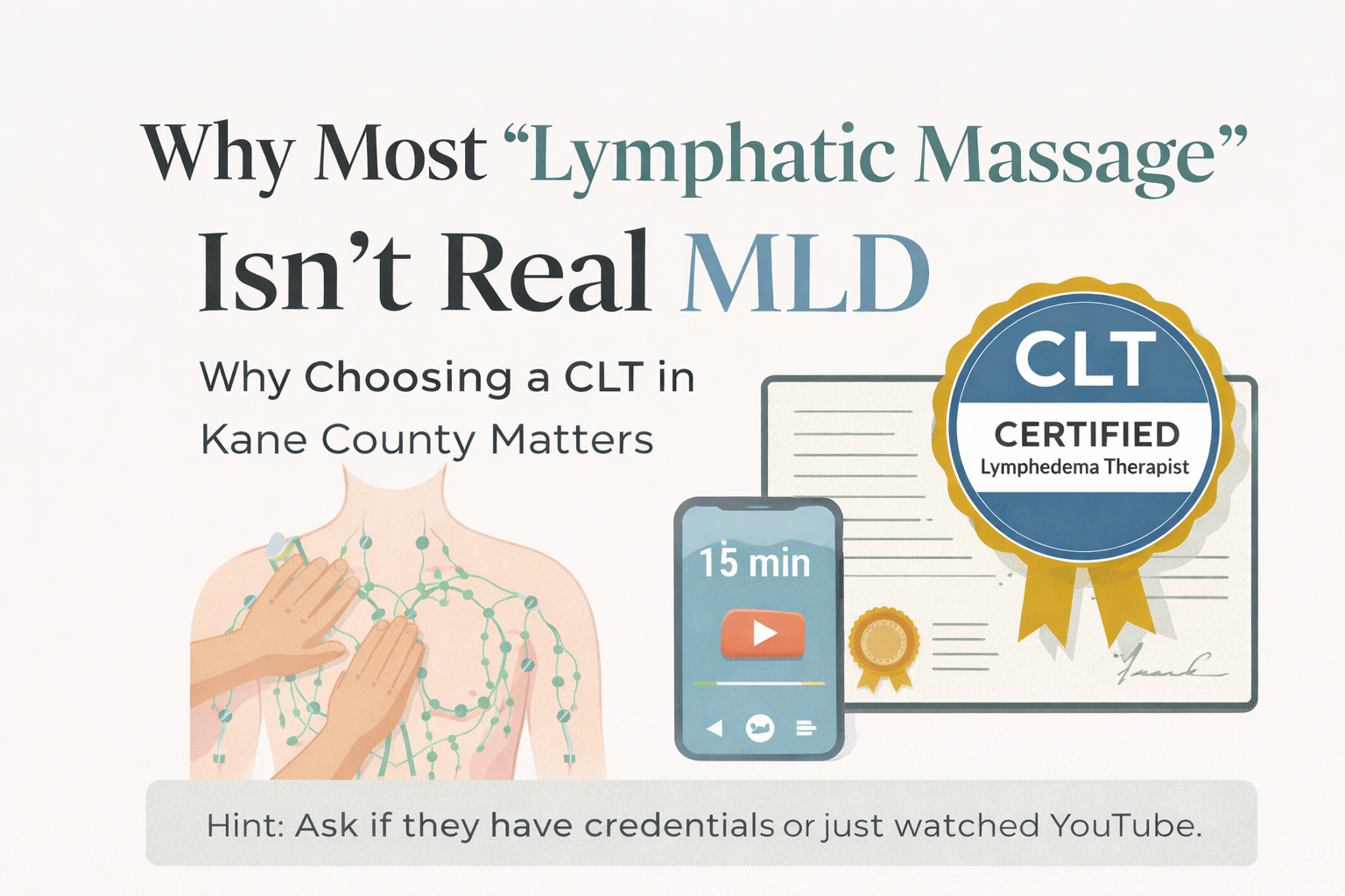 How to Tell if a Lymphatic Therapist Is Actually Qualified (CLT vs Generic “Lymph Massage”)