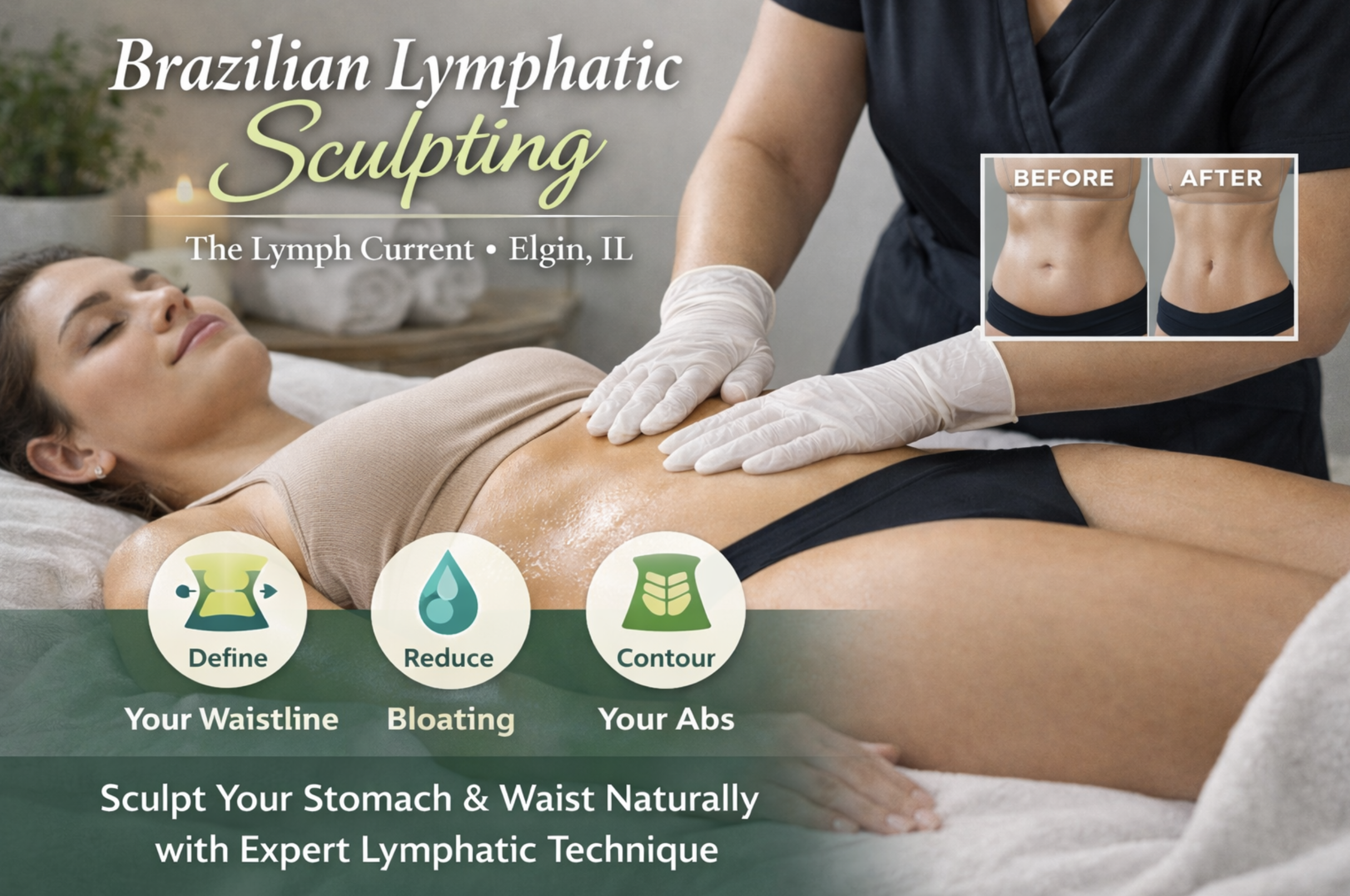 Ab Sculpting Lymphatic Massage near Algonquin, IL | Brazilian Technique at The Lymph Current