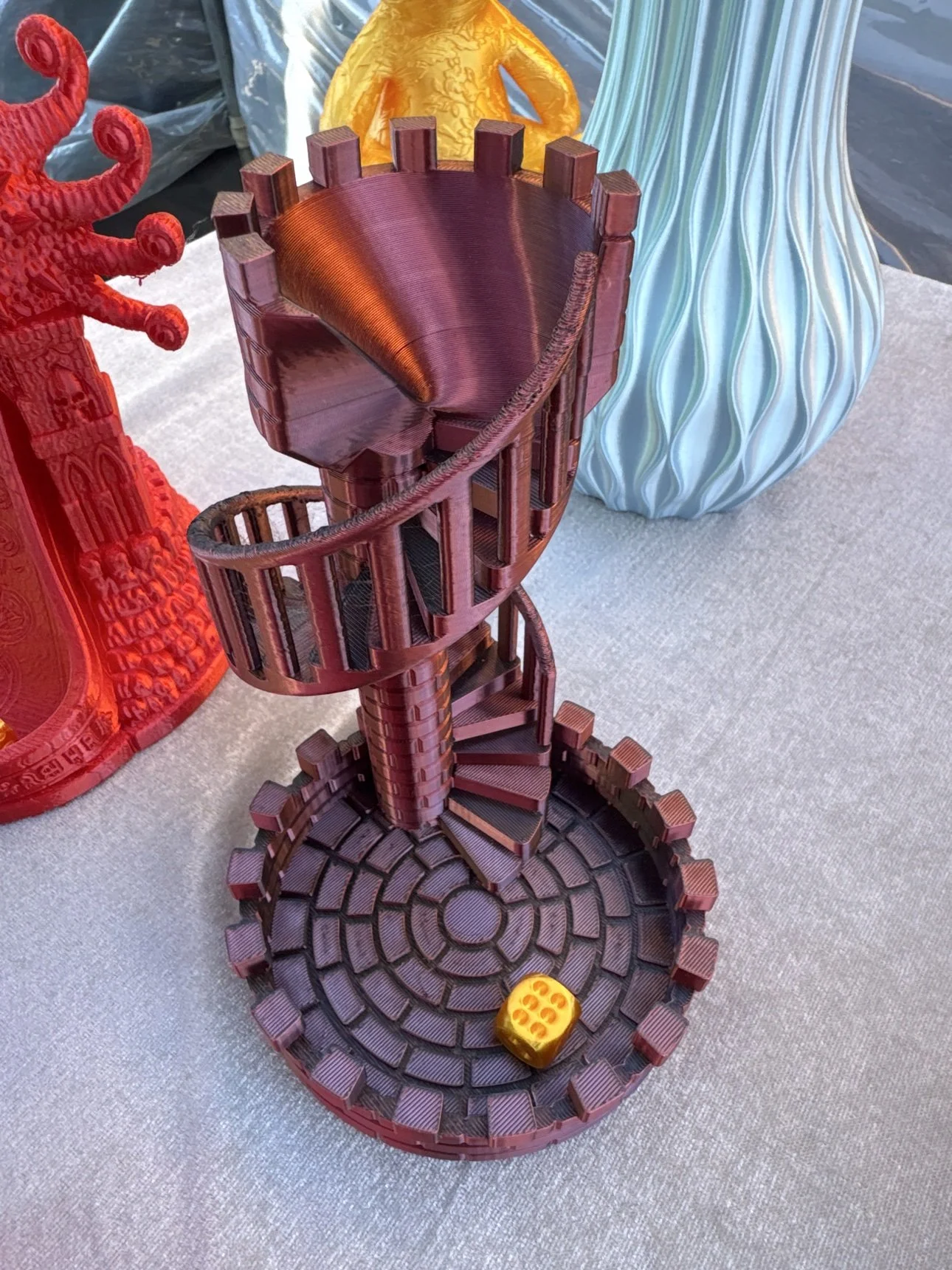 Spiral Staircase Dice Tower