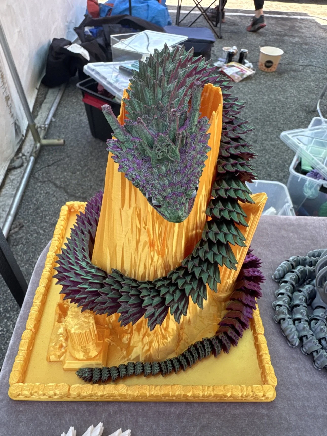 Dragon Serpent with Tower