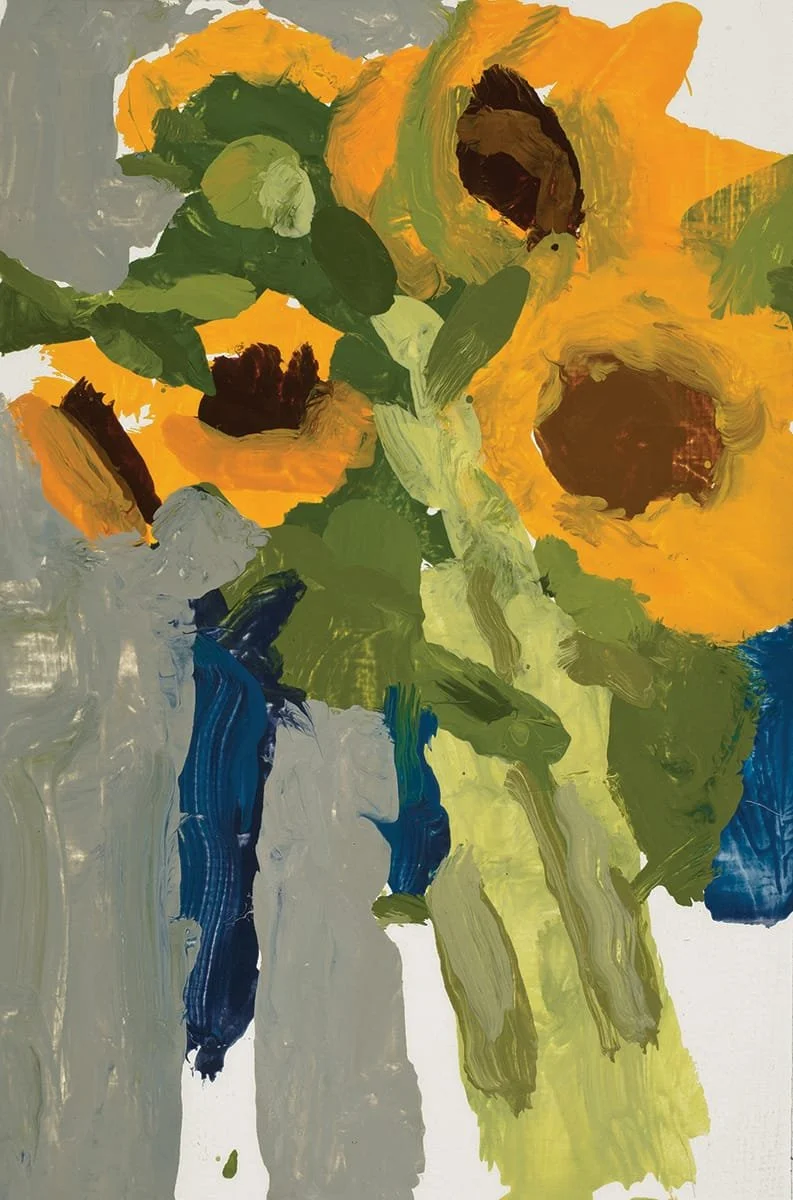   Small Sunflowers  | 2015 | oil on paper | 6 x 4” 