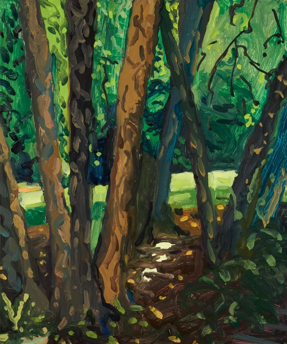   Dense Shade at Ridgeland Mansion  | 2025 | oil on panel | 24" x 20" 