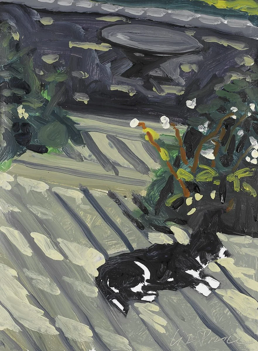   Piper on the Deck  | 2021 | Oil on paper | 14 x 10" 