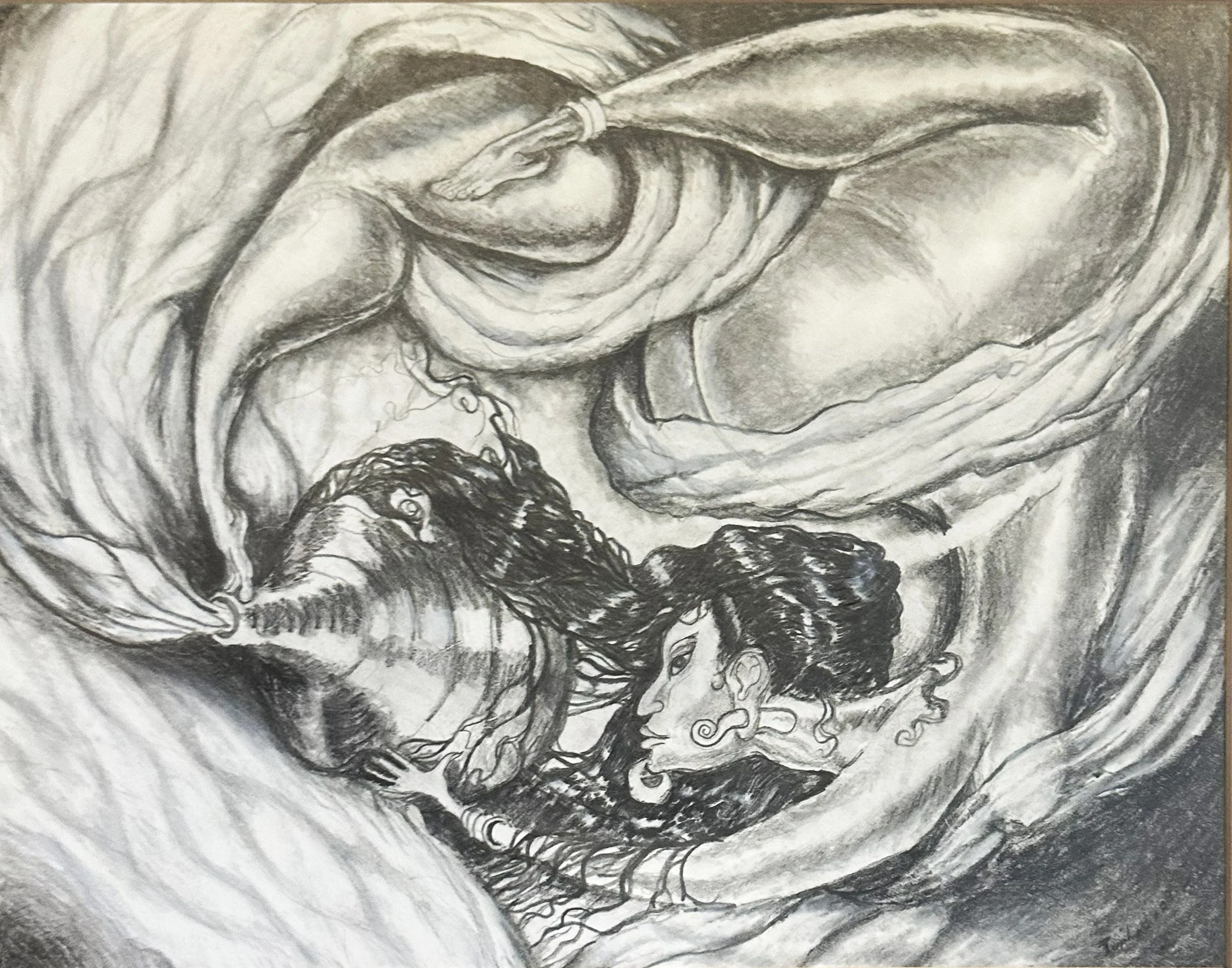 Essential Fluids I 19"x23" Mixed Medium Framed $800