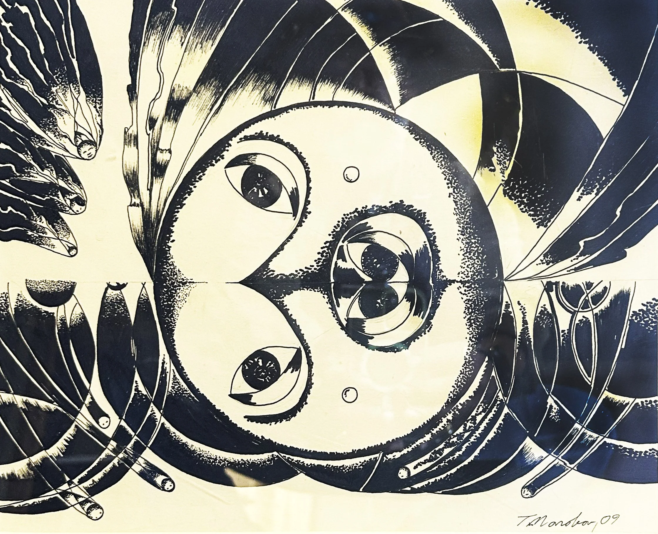 Reflections 19"x23" Pen & Ink Framed $800