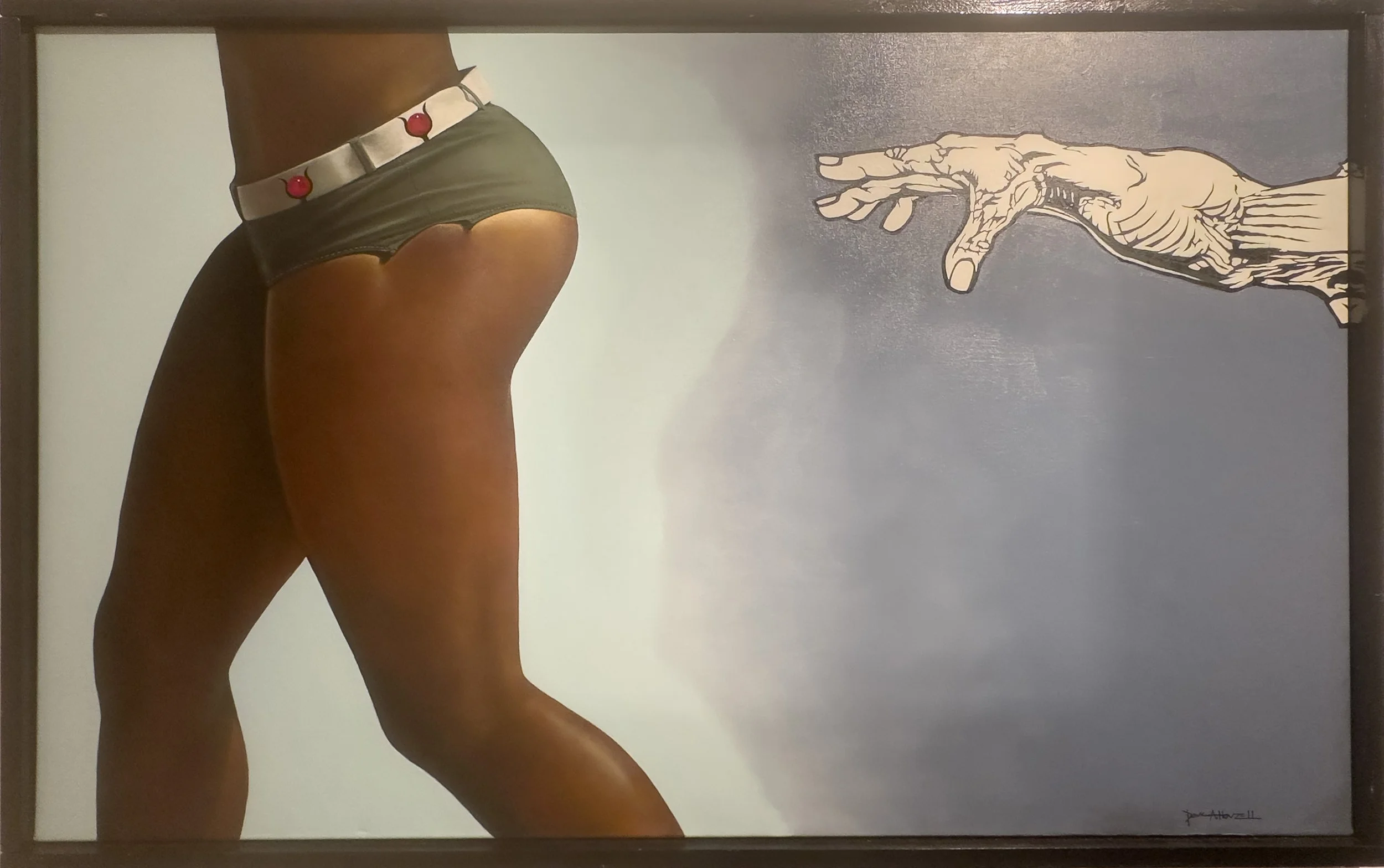 White Hand Reaching for Black A--
30"x48"  Oil on Canvas $67,000