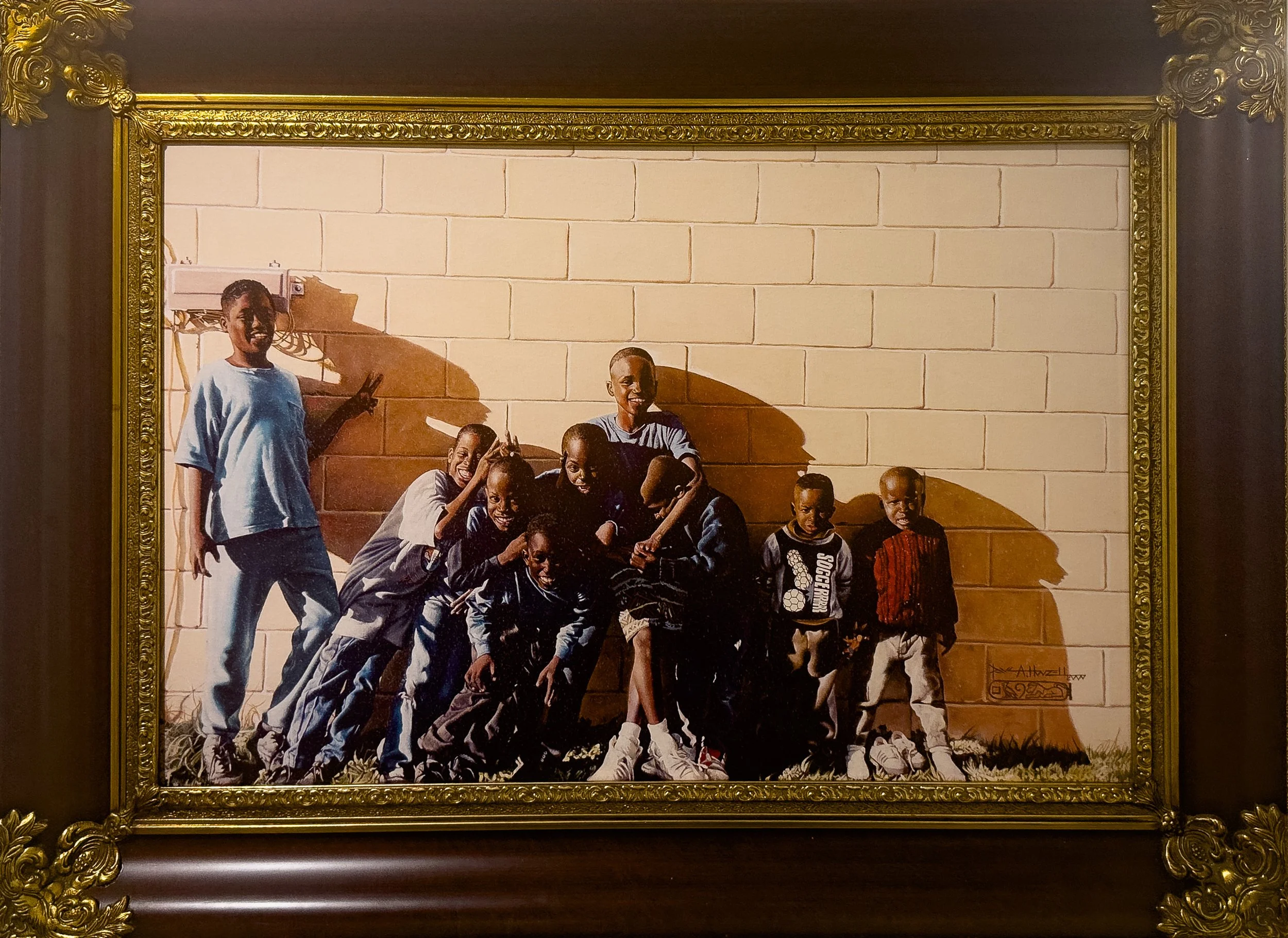 Horsing Around on the Wall at St. Louis Apts
36"x48"  Giclee on Canvas $15,000