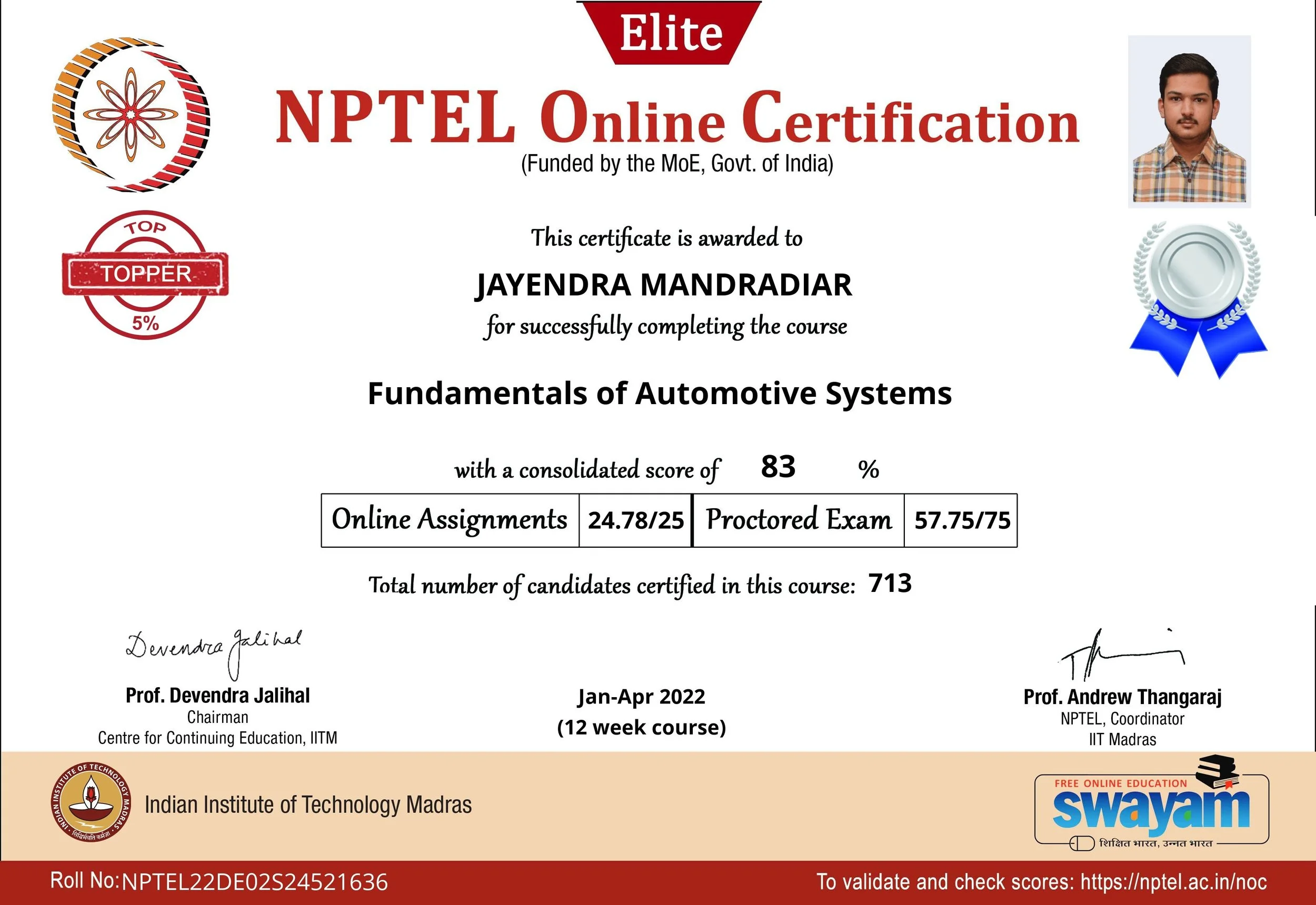 NPTEL Fundamental of Automotive Systems- Top 5% with Silver Badge.jpg