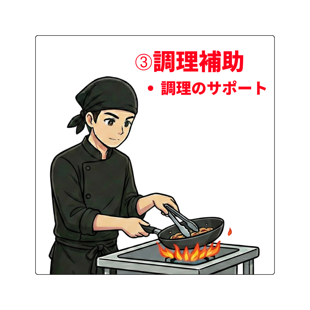 キッチンのお仕事 調理補助