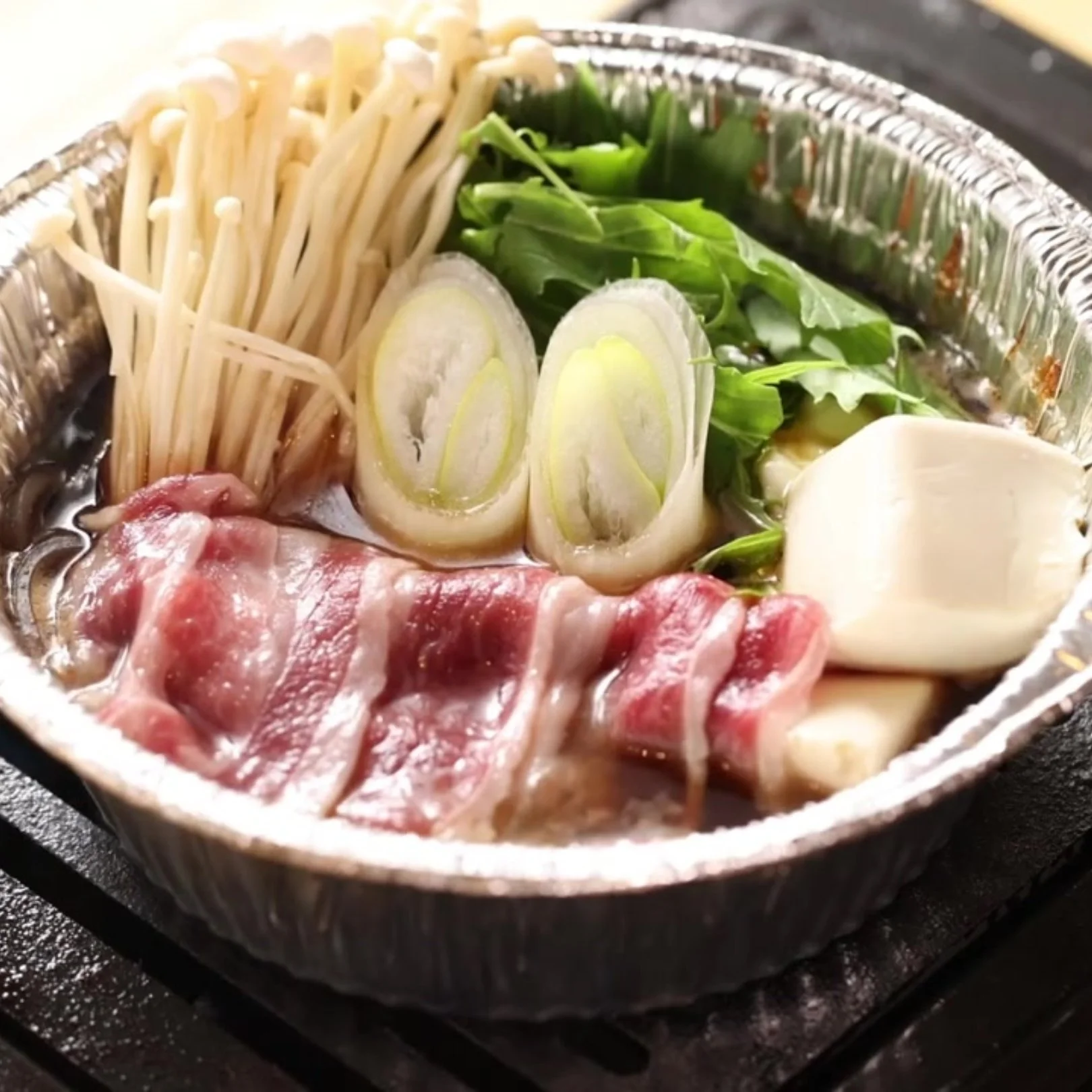 仙台牛すき焼きの食べ方